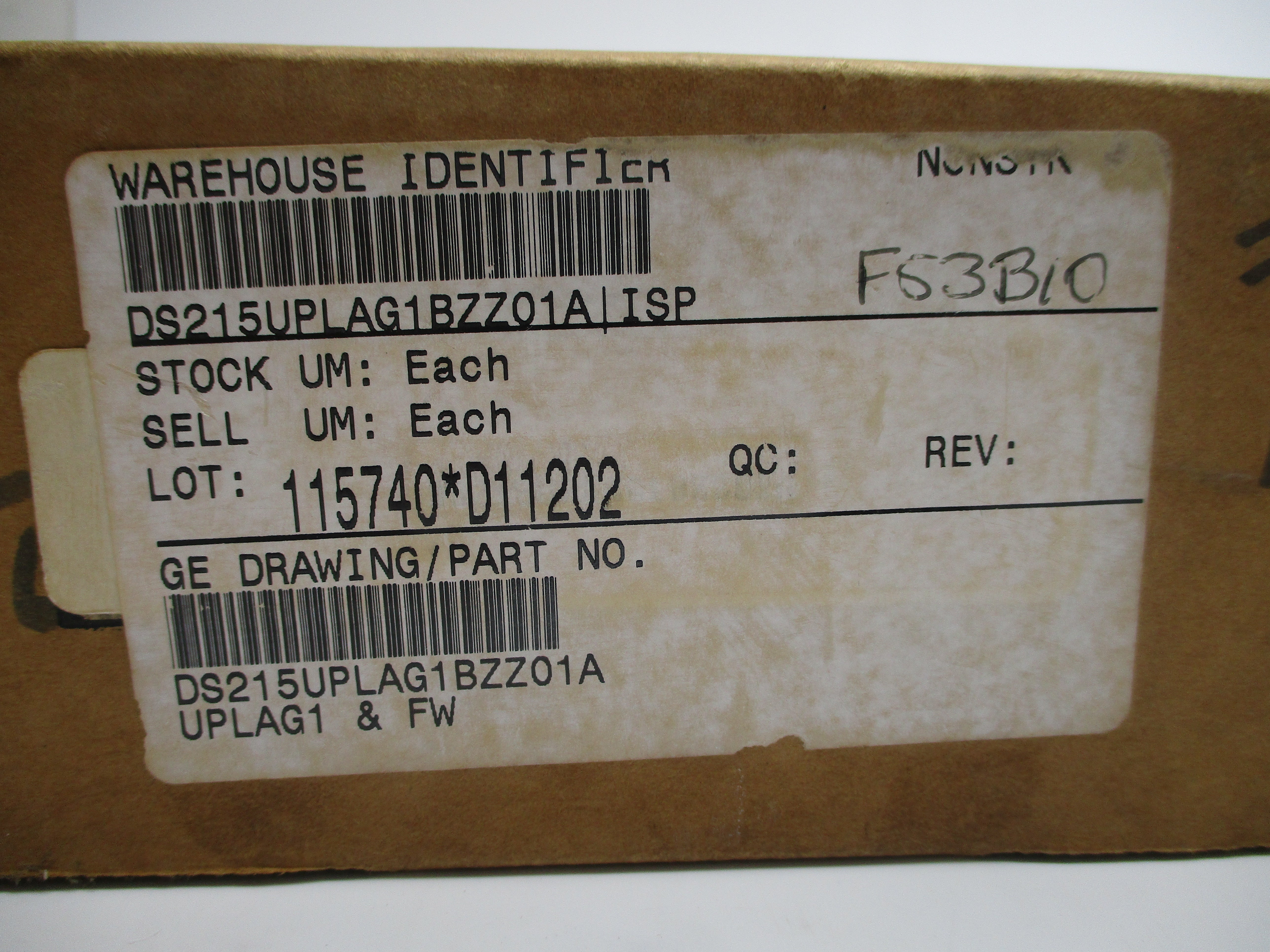 GENERAL ELECTRIC DS215UPLAG1BZZ01A NSMP