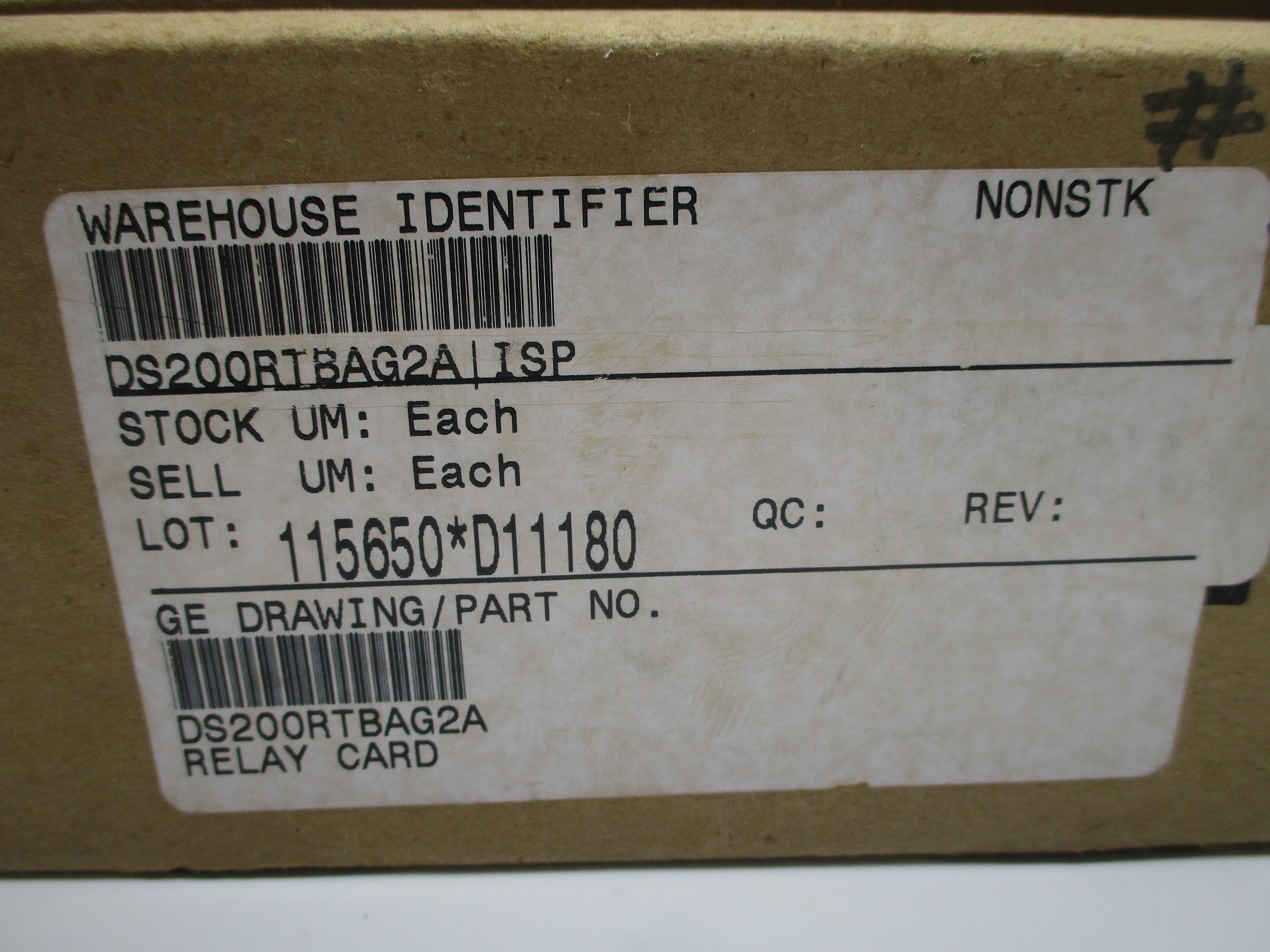 GE FANUC DS200RTBAG2A NSMP