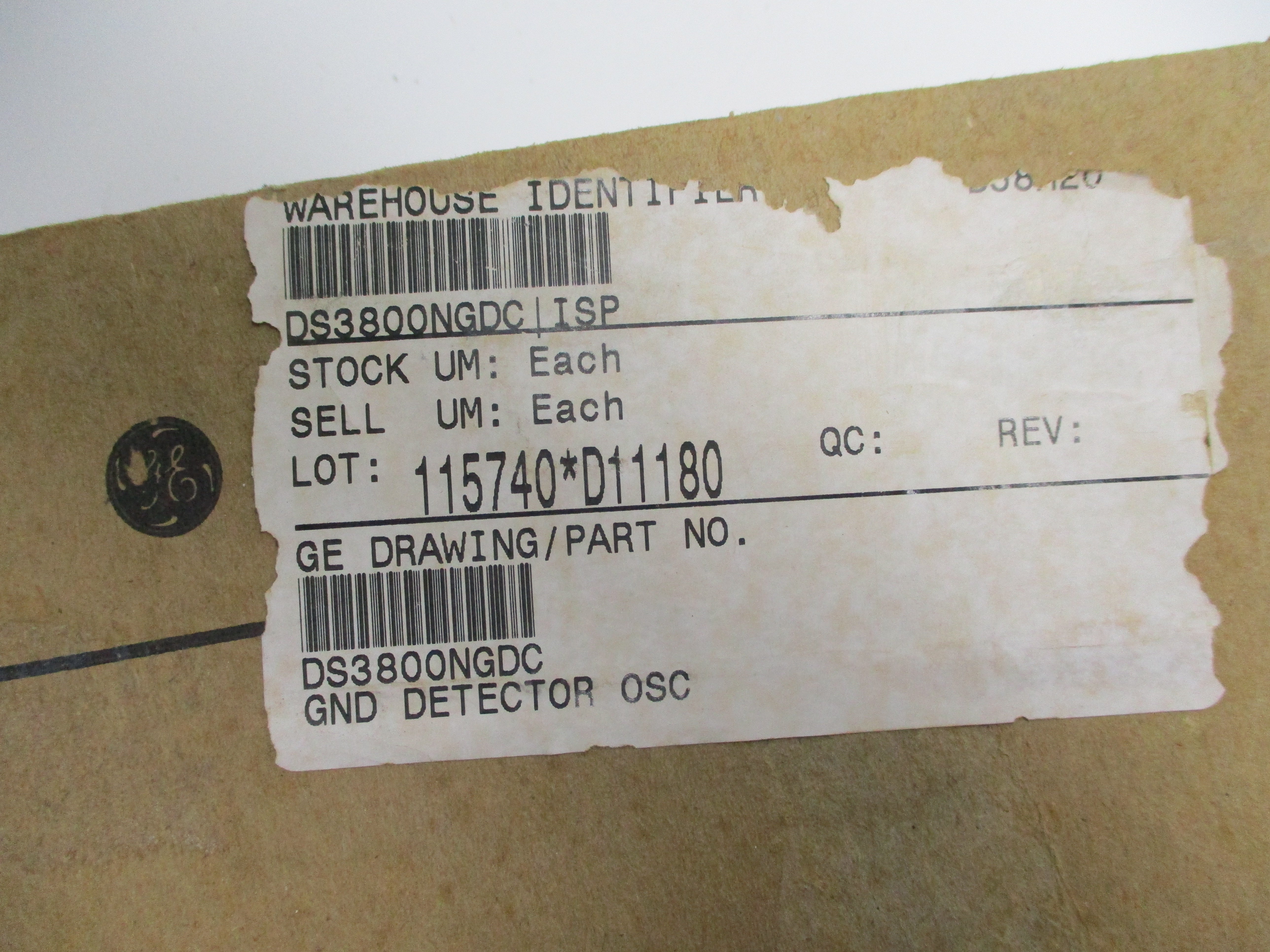 GENERAL ELECTRIC DS3800NGDC NSMP