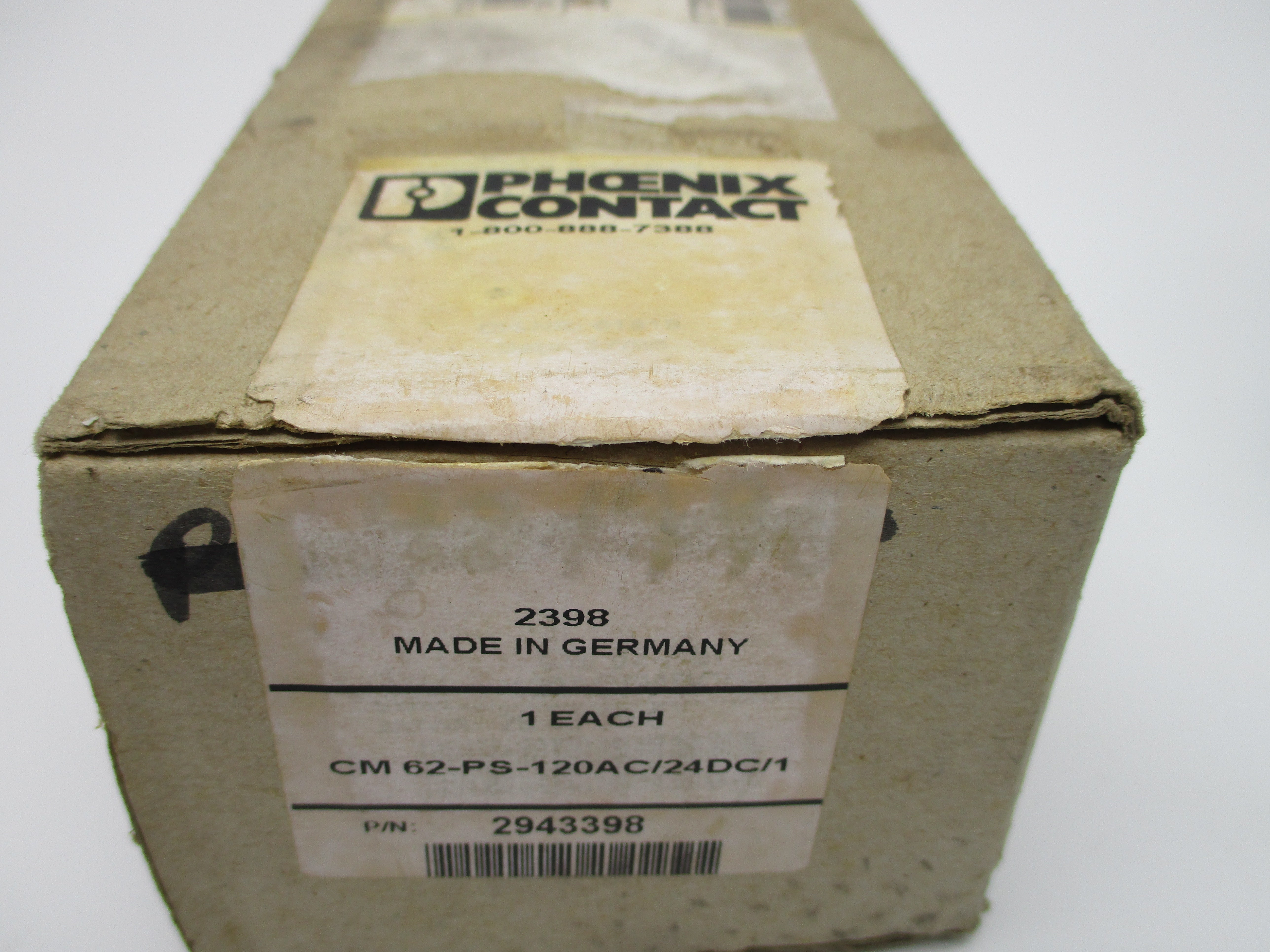 PHOENIX CONTACT CM62-PS-120AC/24DC/1 2939014 120VAC 1.0A NSMP
