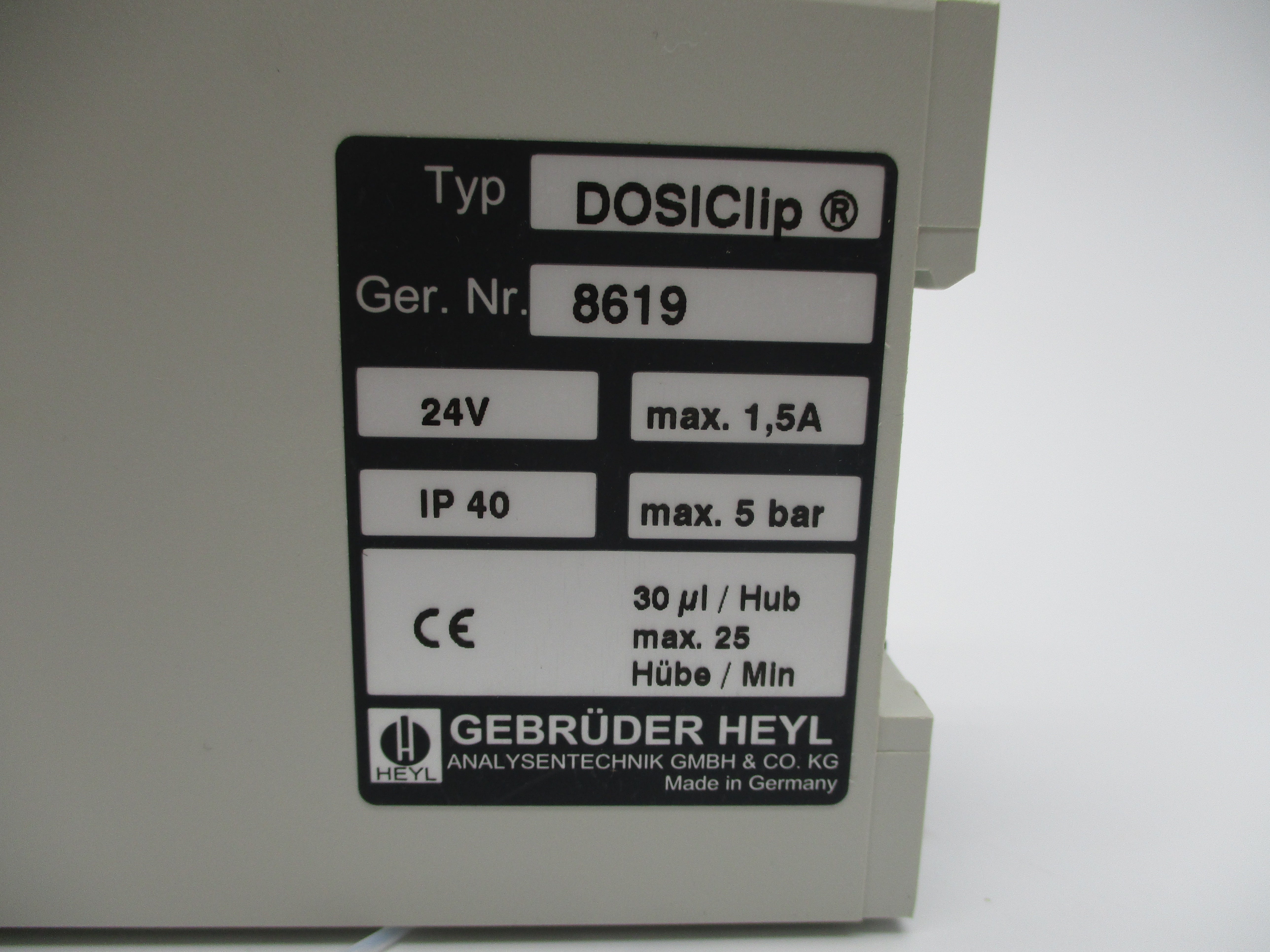 GEBRUDER HEYL DOSICLIP NSNP