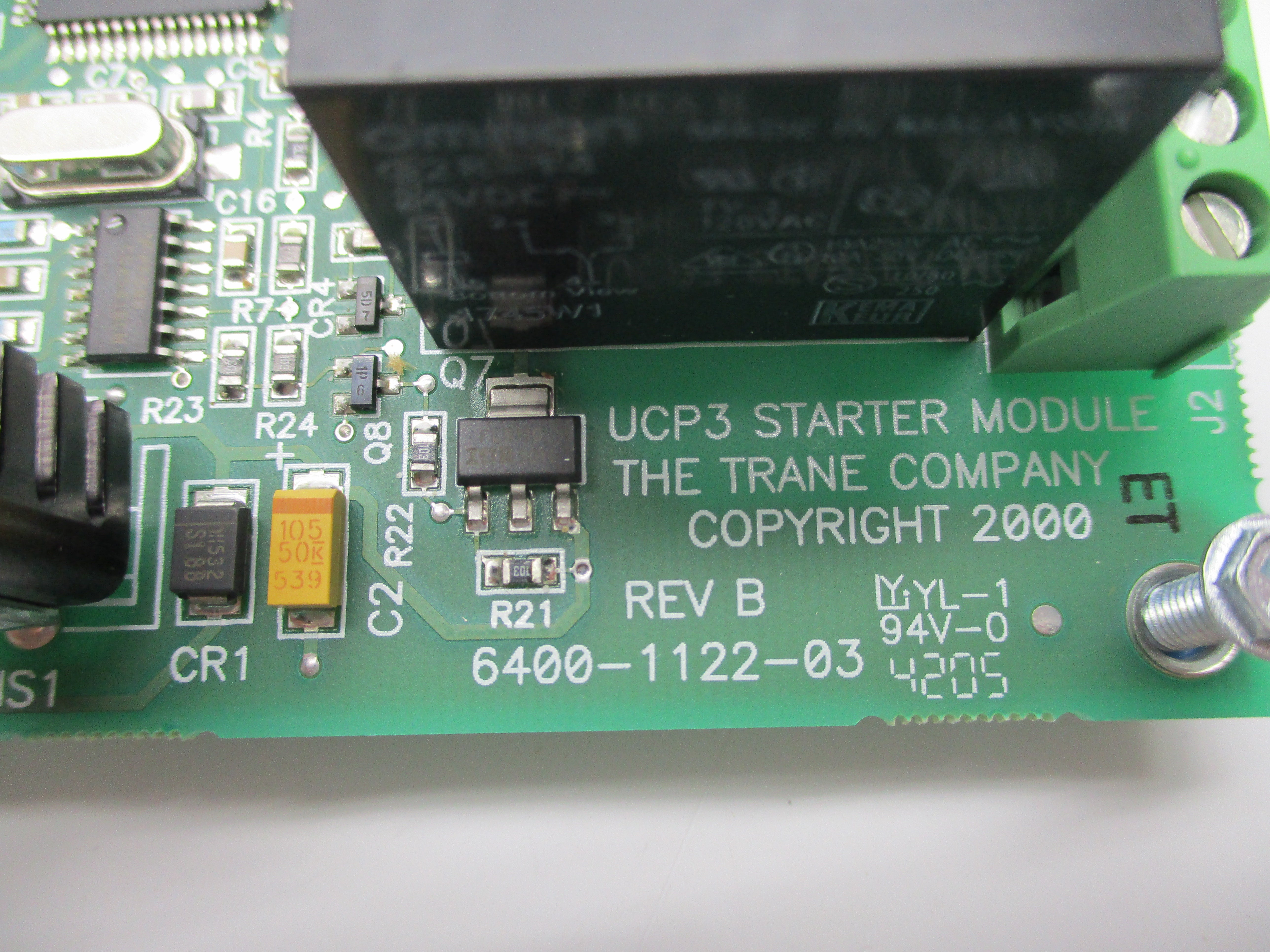 TRANE 6400-1122-03 REV. B NSNP