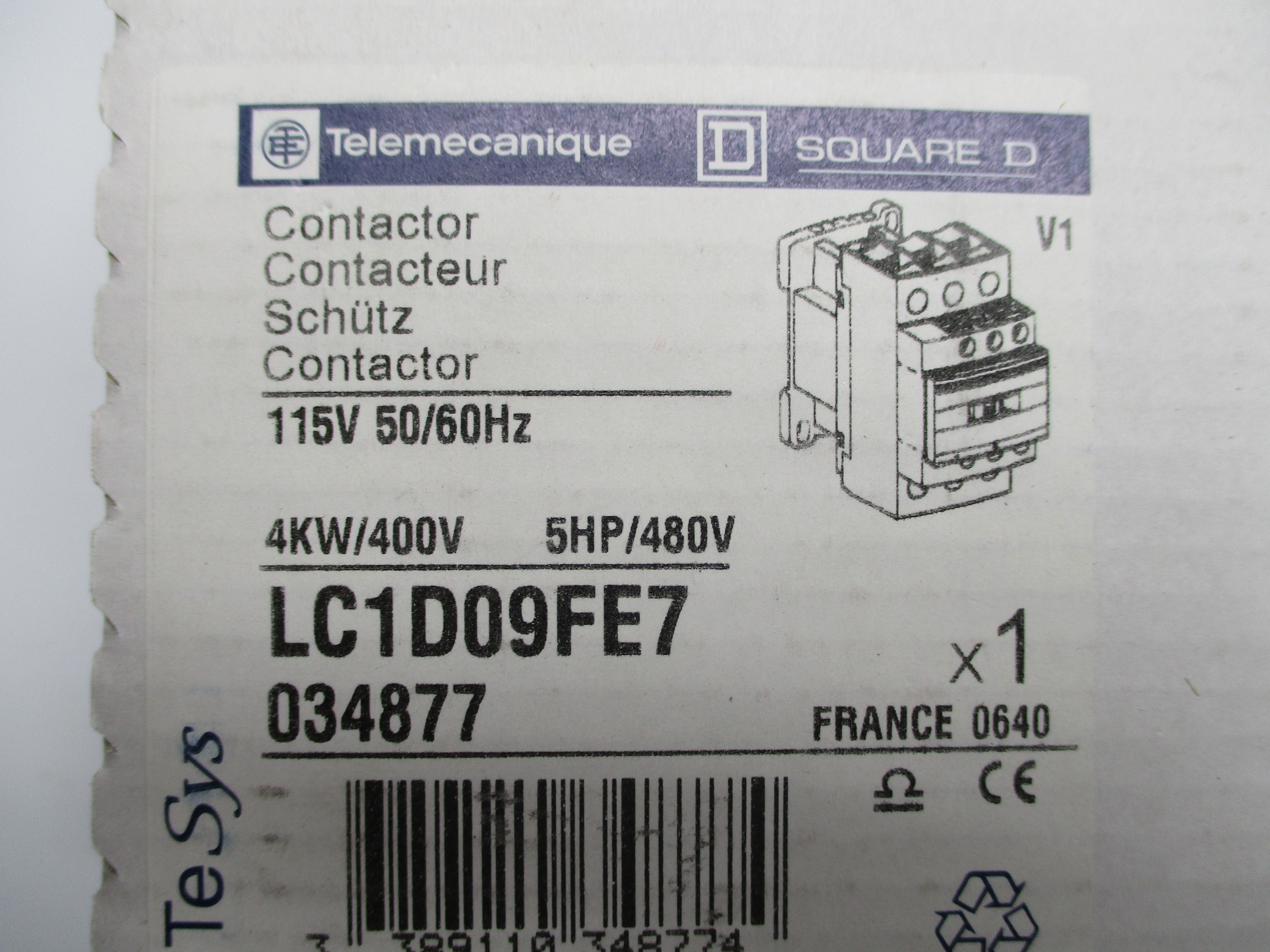 TELEMECANIQUE LC1D09FE7 115V NSFS