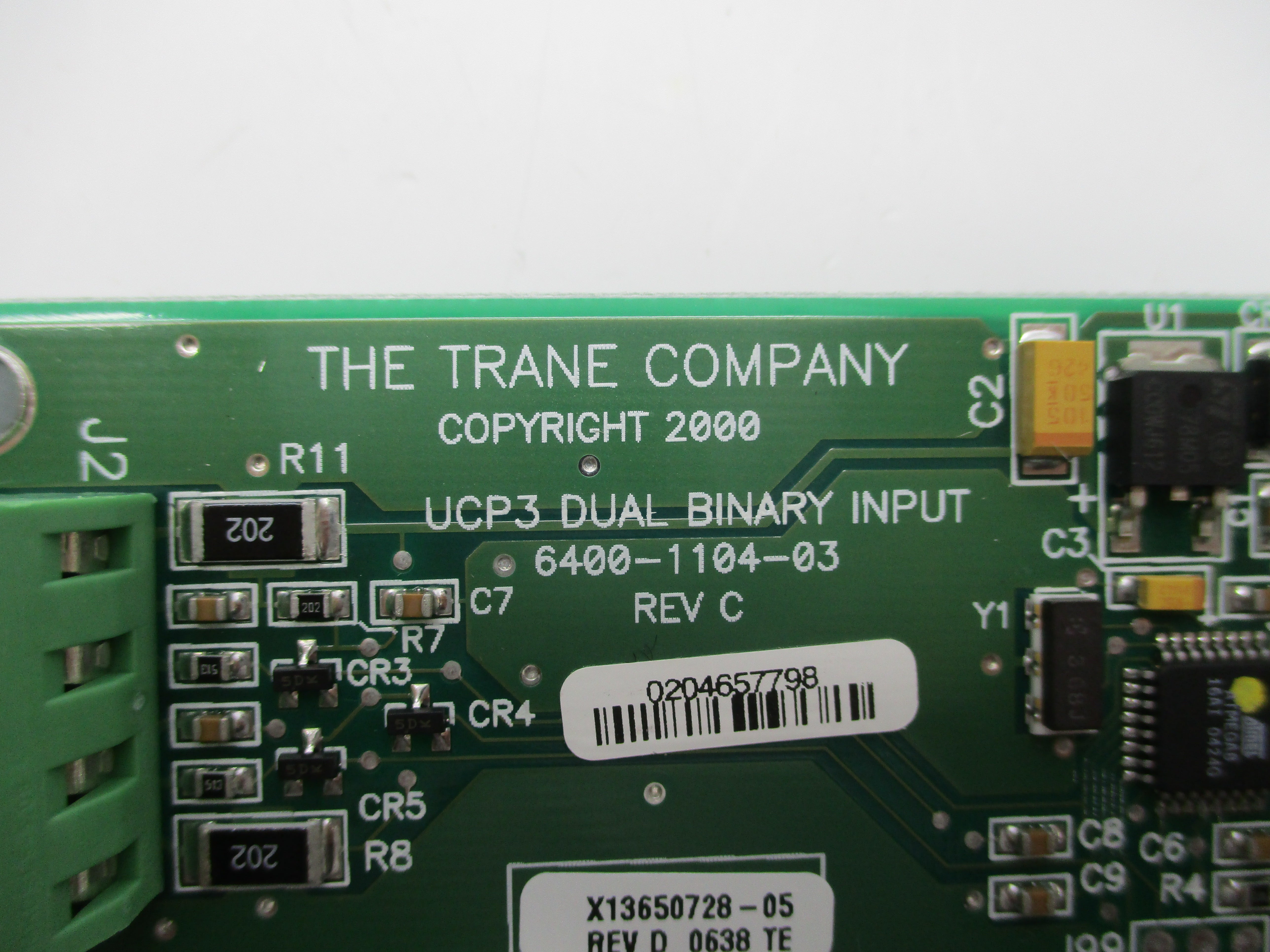 TRANE 6400-1104-03 REV. C NSNP