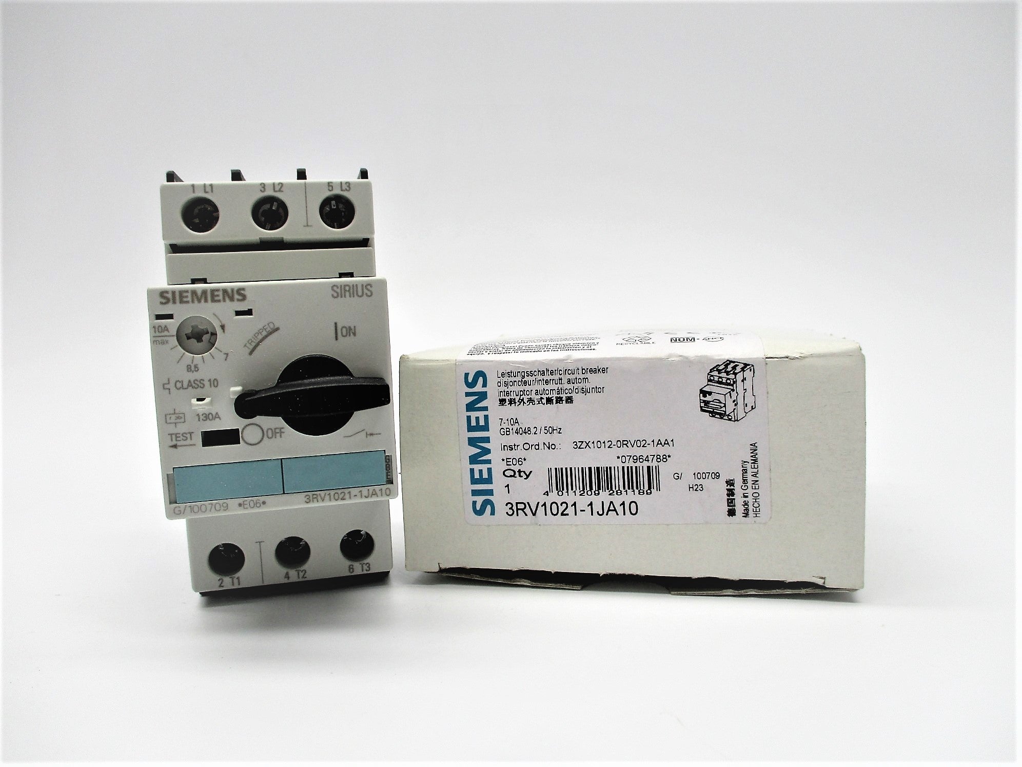 SIEMENS 3RV1021-1JA10 7-10A 400/690V NSMP