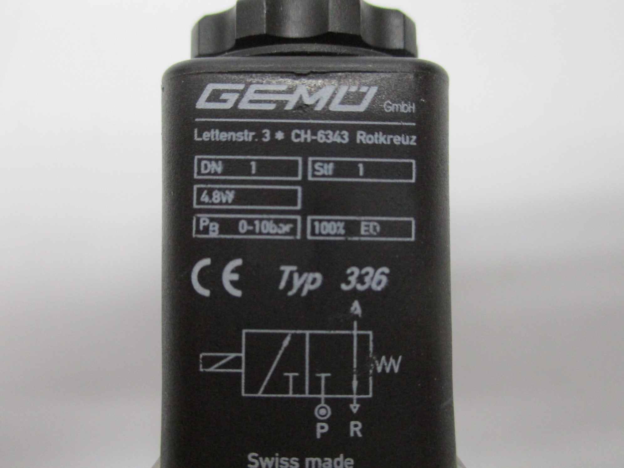 GEMU 3-CH-6343 TYPE 336 (AS PICTURED) NSNP