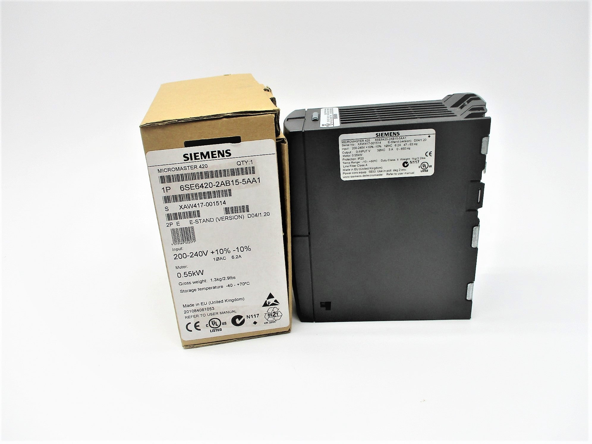 SIEMENS 6SE6420-2AB15-5AA1 NSMP