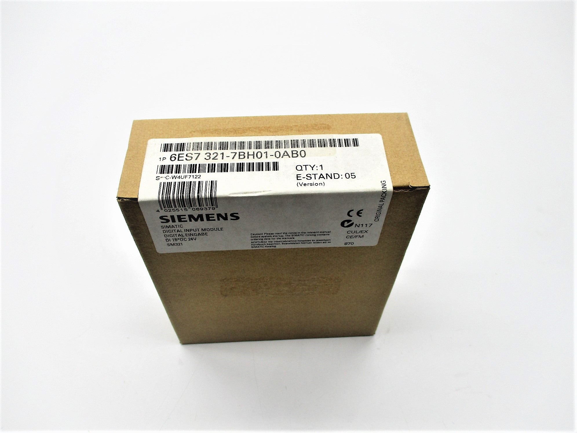 SIEMENS 6ES7321-7BH01-0AB0 24VDC NSFS