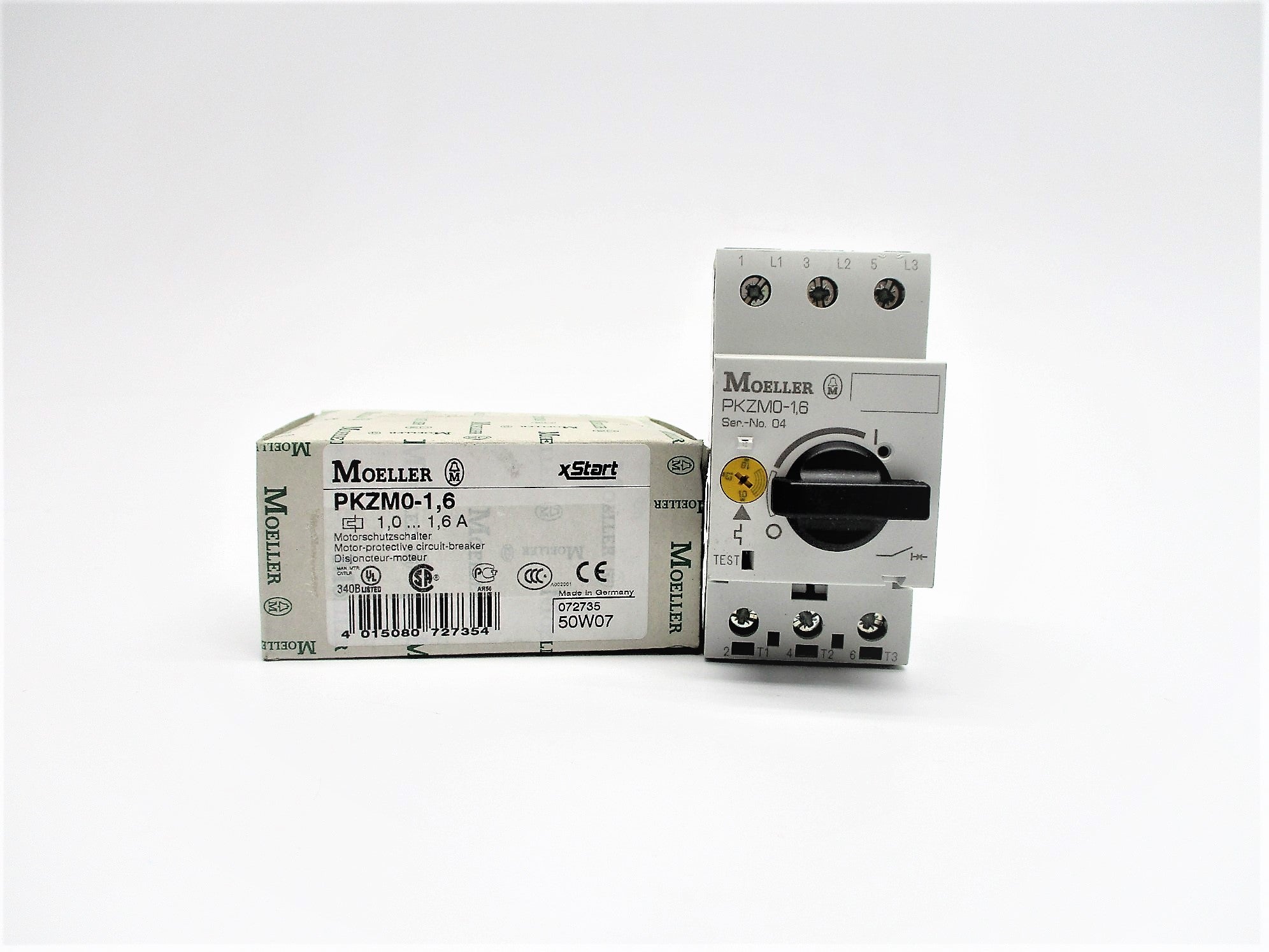 KLOCKNER MOELLER PKZM0-1,6 1.0-1.6A 115/600V NSMP