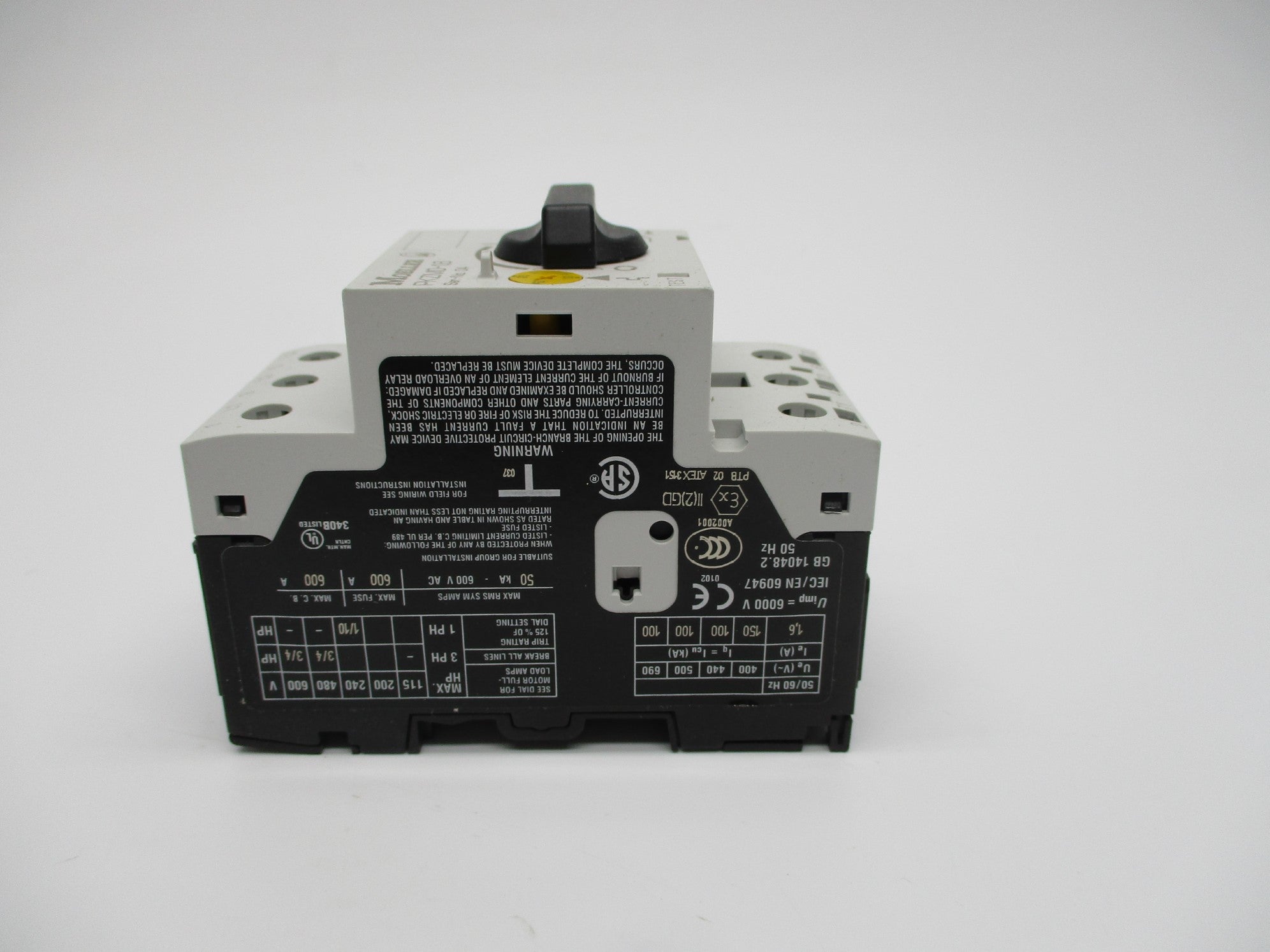 KLOCKNER MOELLER PKZM0-1,6 1.0-1.6A 115/600V NSMP