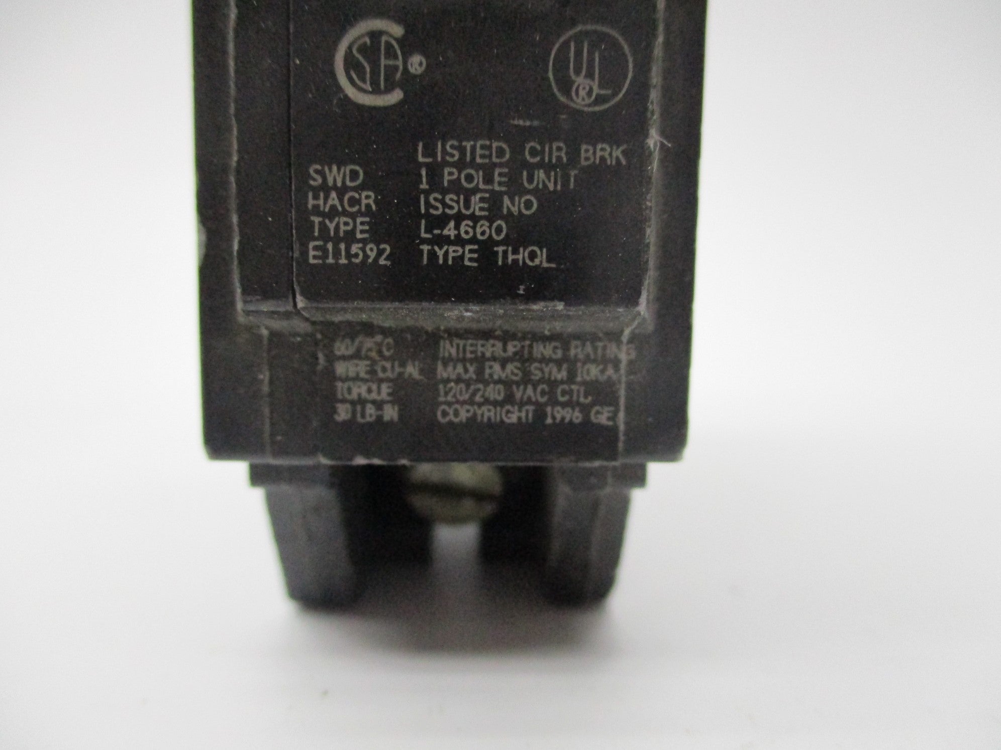 GENERAL ELECTRIC THQL120 20A 120/240V UNMP