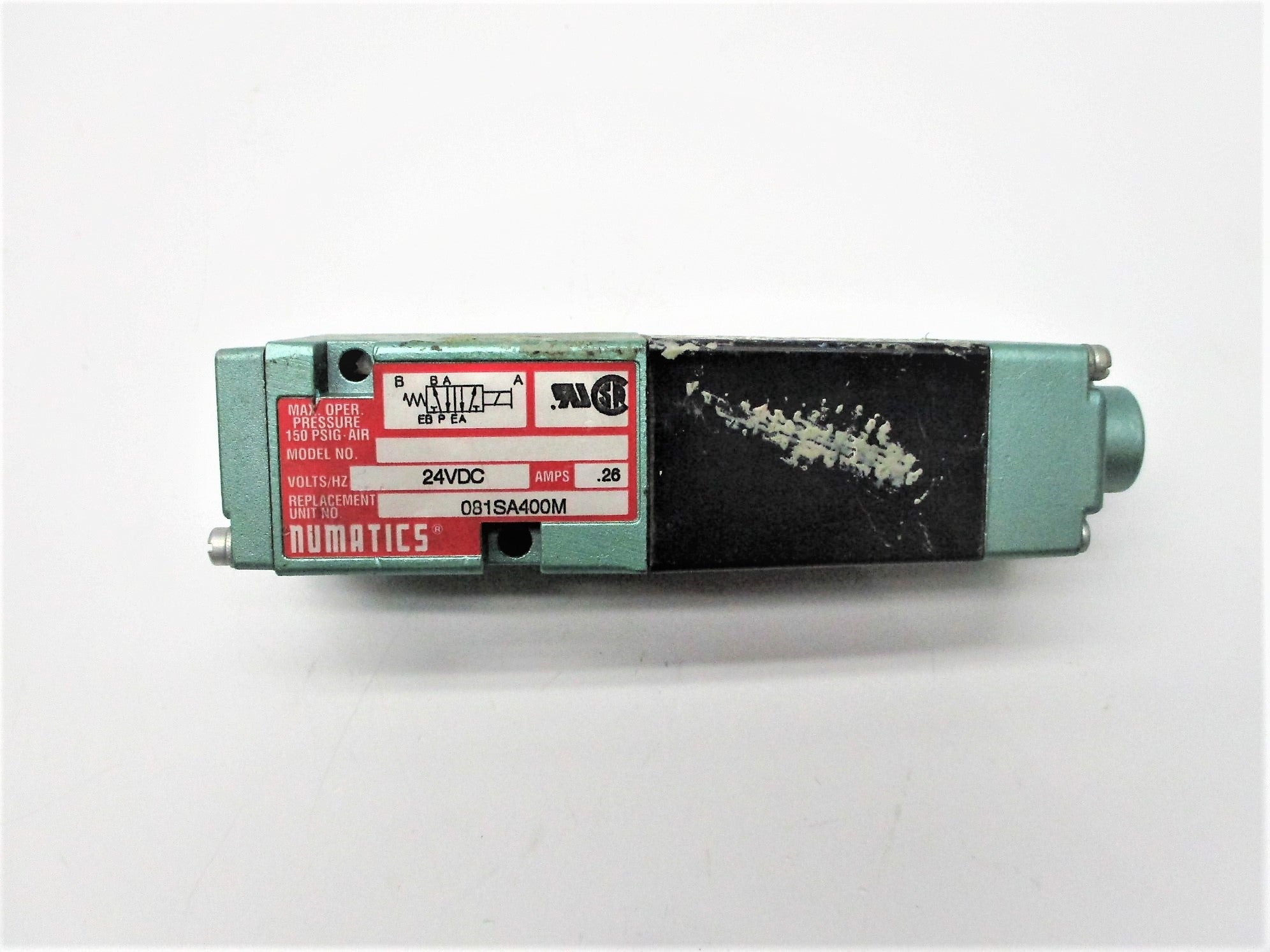 NUMATICS 081SA400M 24VDC 150PSIG UNMP