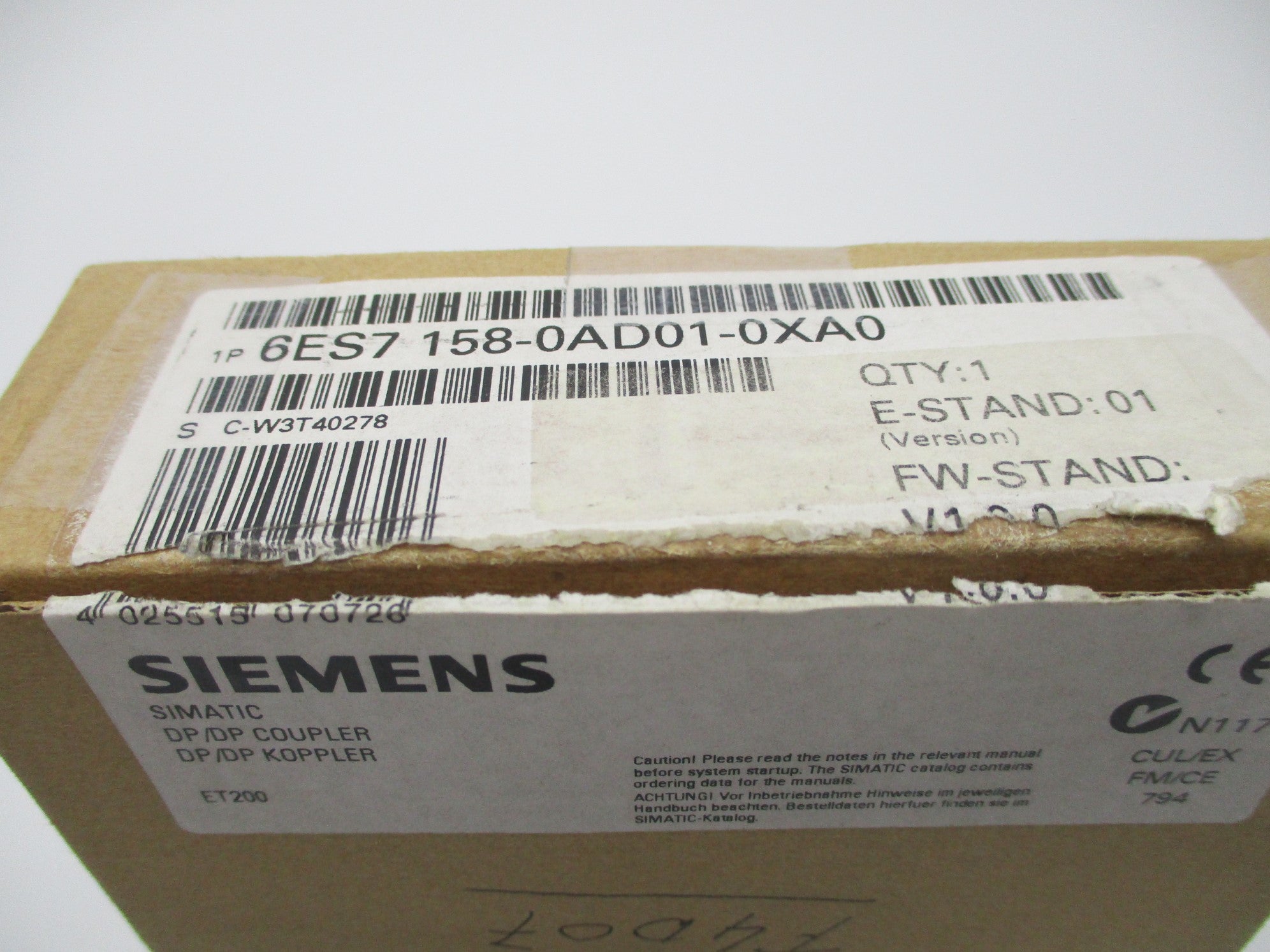 SIEMENS 6ES7158-0AD01-0XA0 NSMP