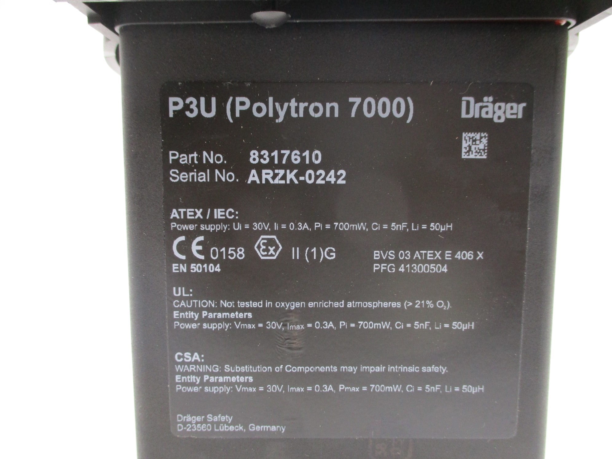 DRAGER 8317610 NSNP