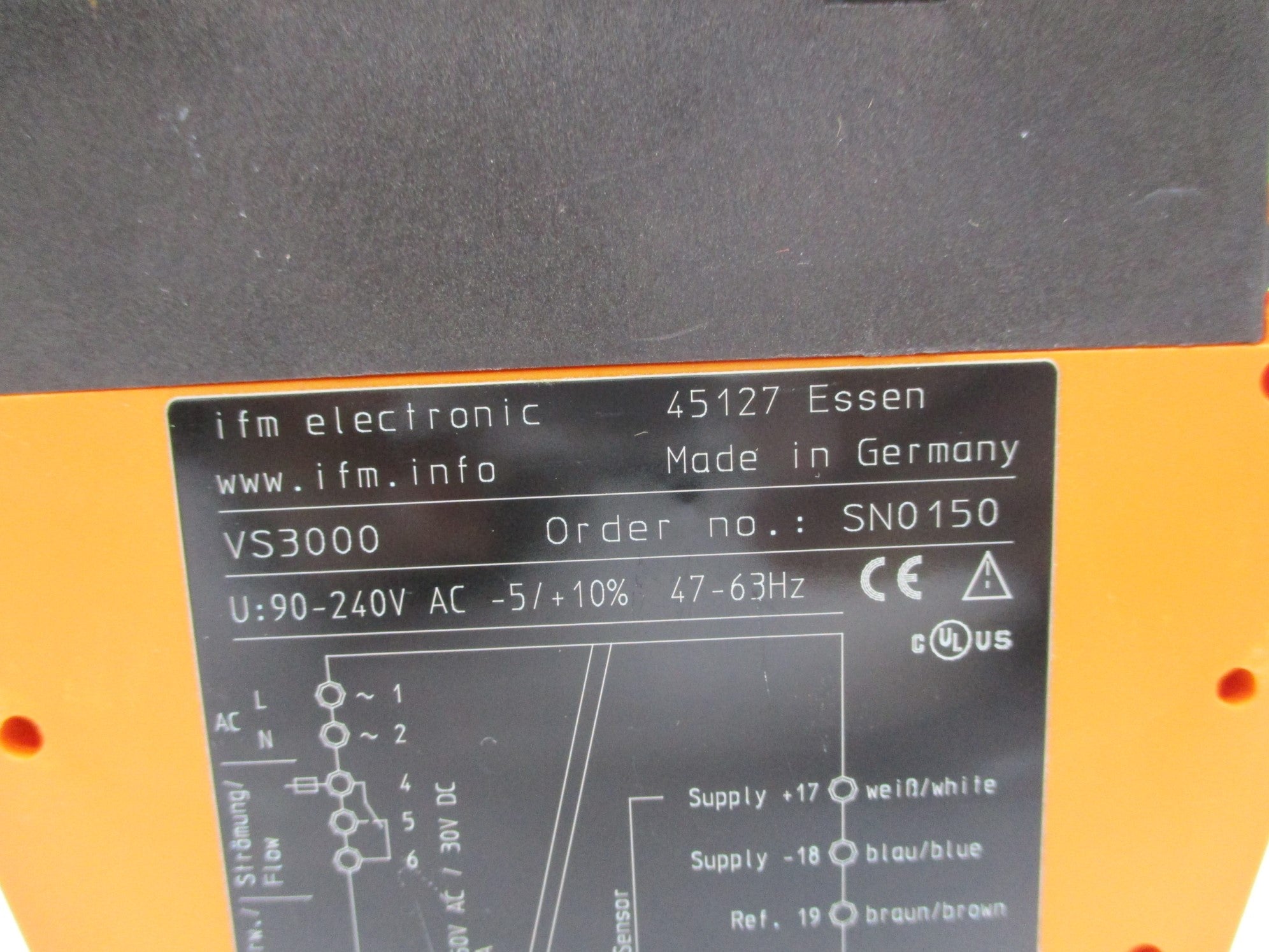 IFM EFECTOR VS3000 90-240VAC NSNP