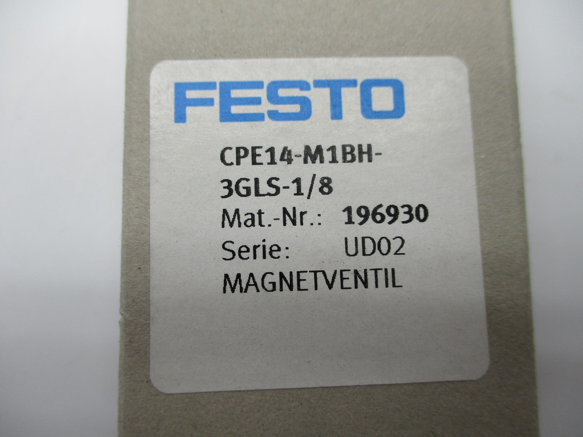 FESTO CPE14-M1BH-3GLS-1/8 NSMP