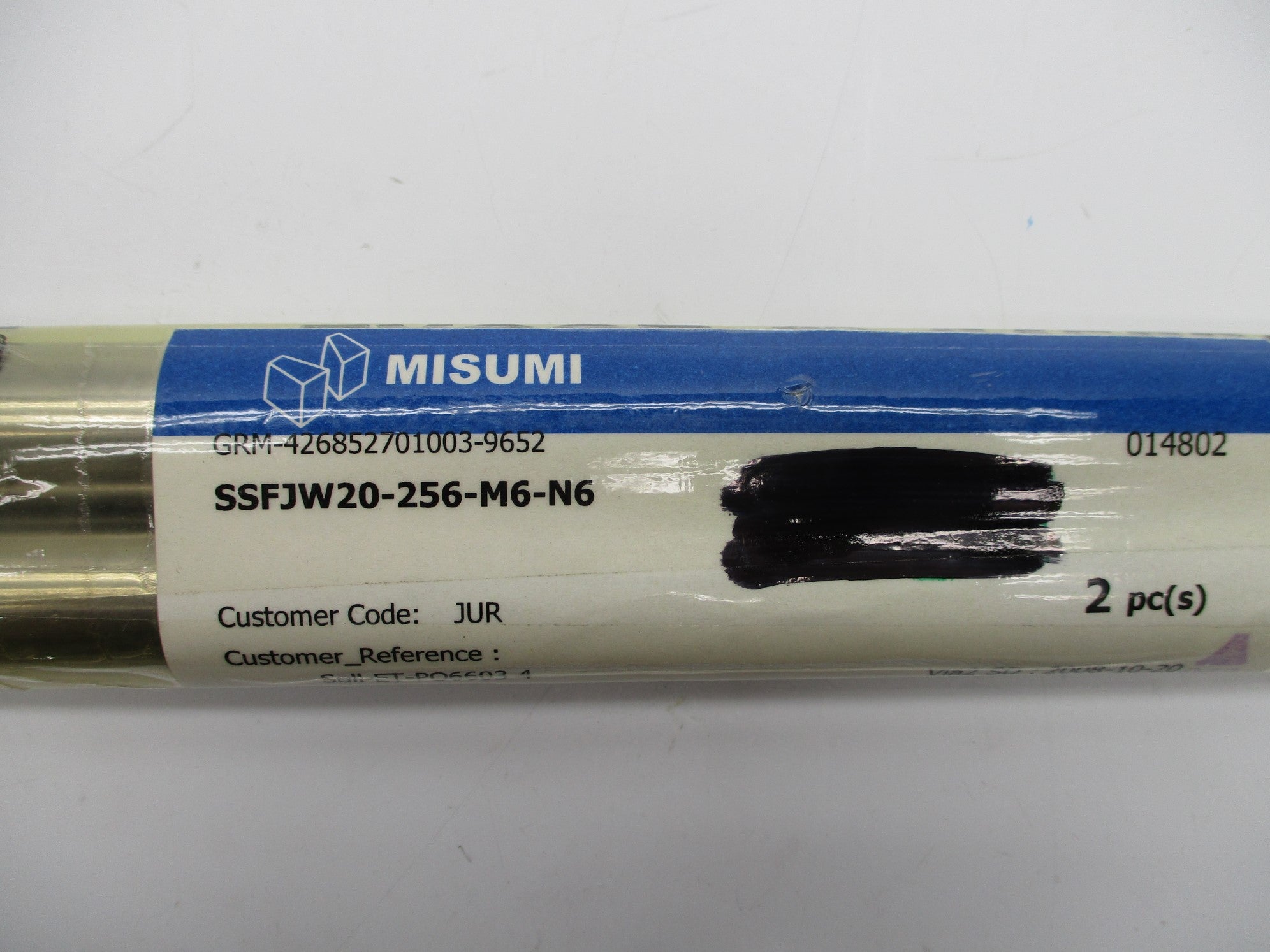 MISUMI SSFJW20-256-M6-N6 (PKG OF 2) NSMP