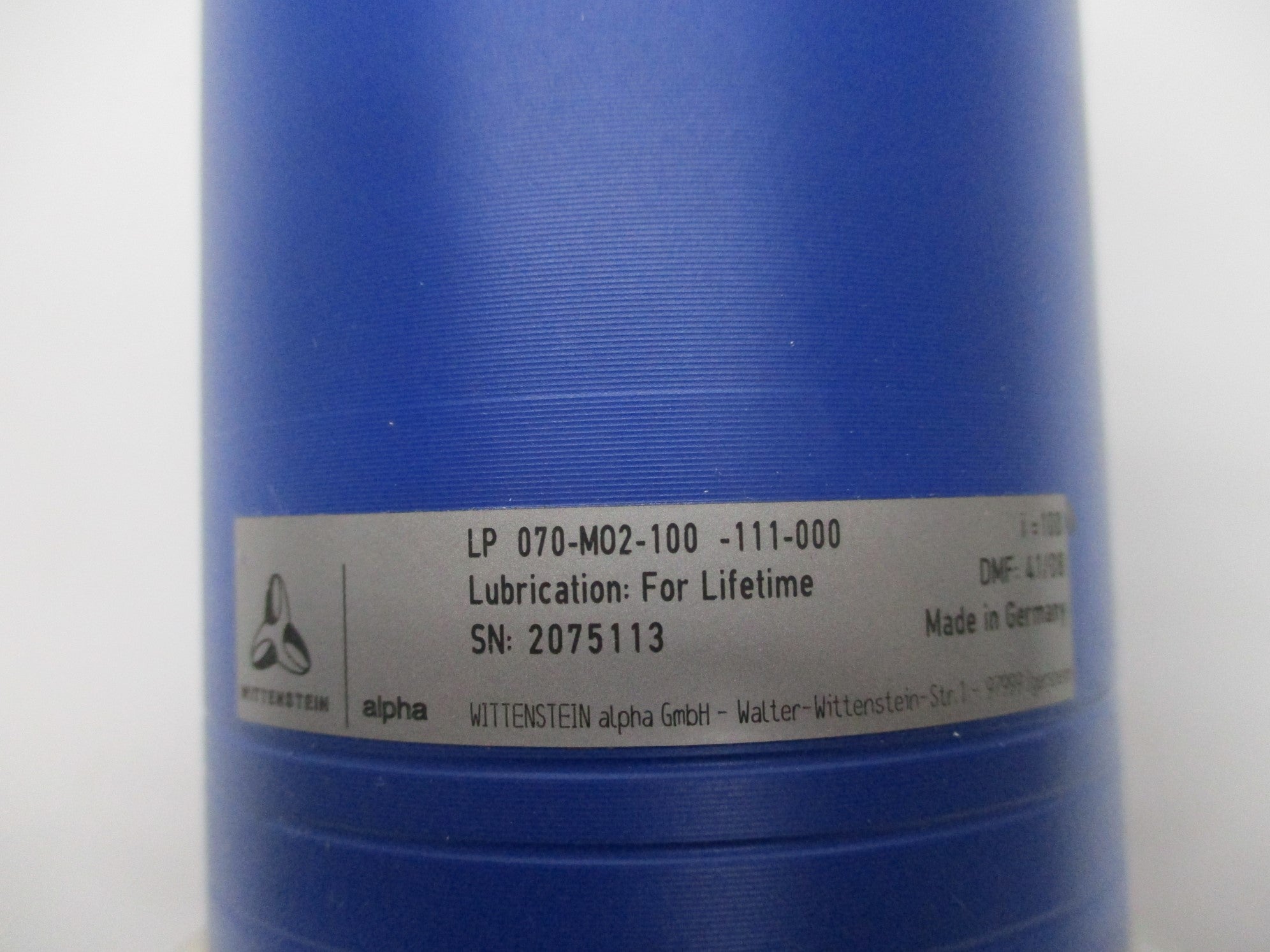 WITTENSTEIN LP070-M02-100-111-000 NSNP