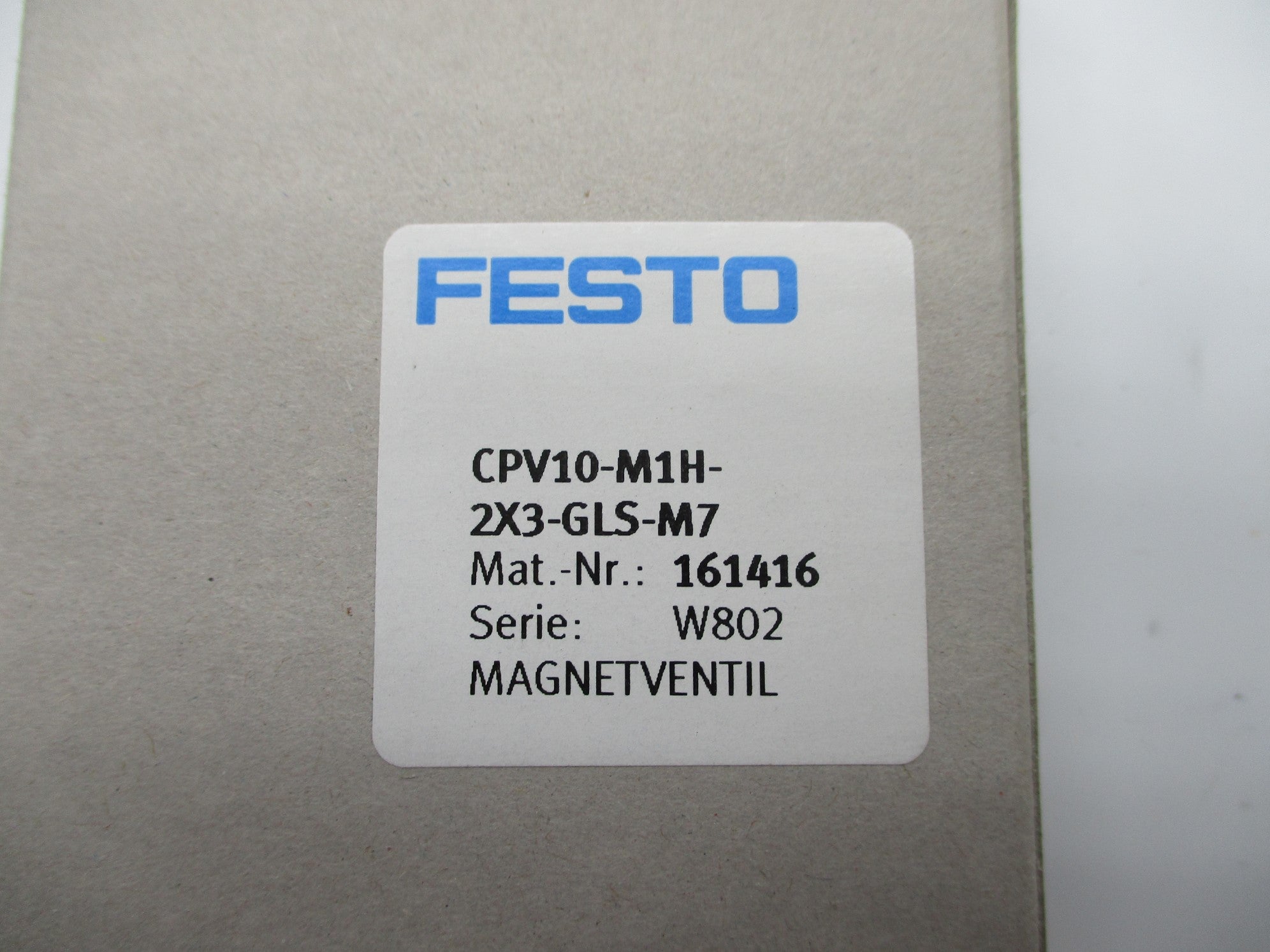 FESTO CPV10-M1H-2X3-GLS-M7 161416 21VDC NSMP