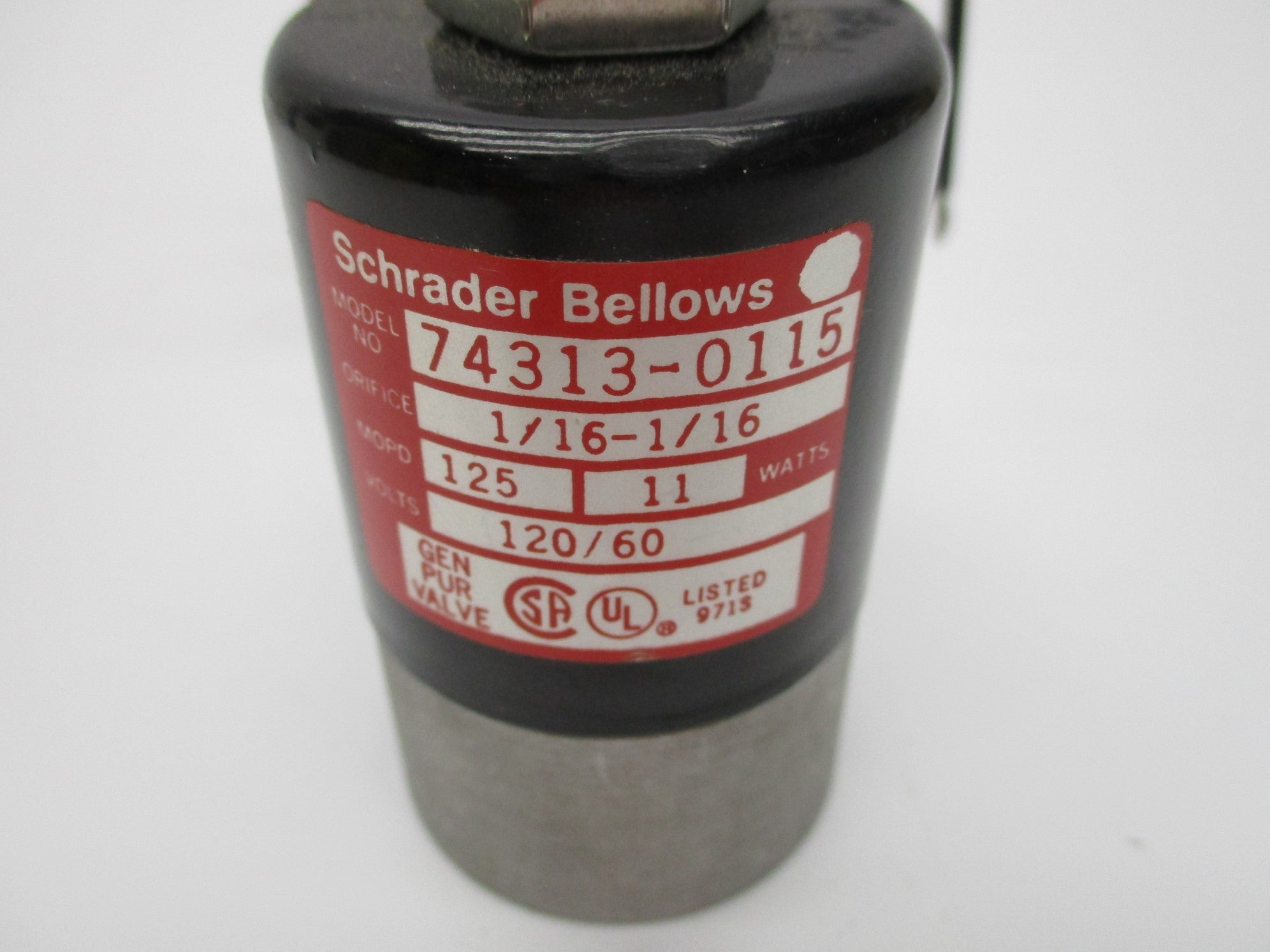 SCHRADER BELLOWS 74313-0115 120V NSNP