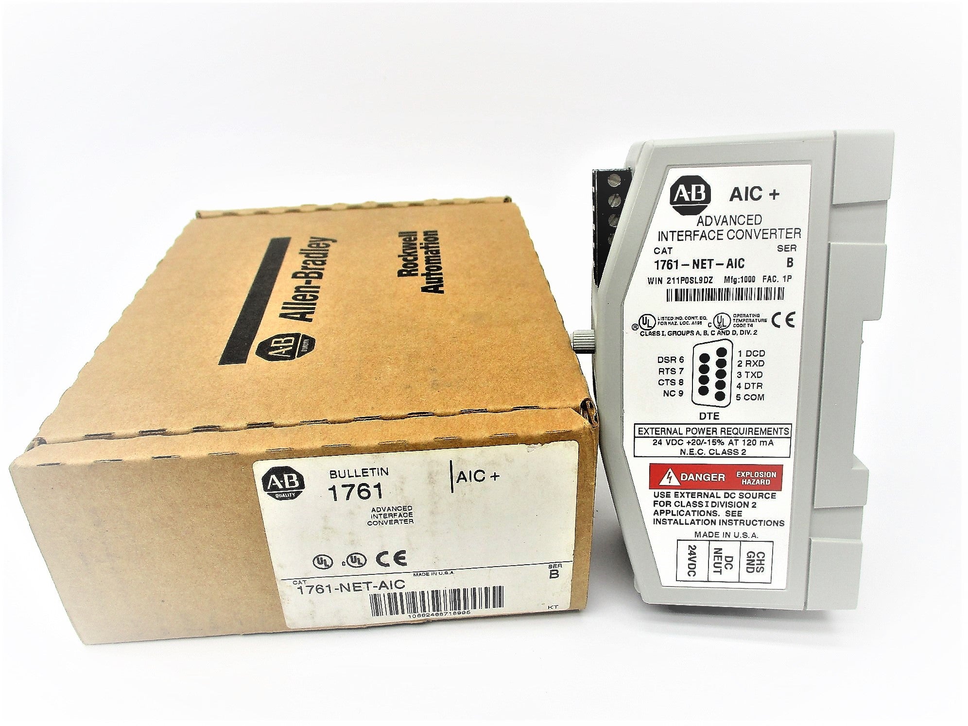 ALLEN BRADLEY 1761-NET-AIC SER. B (BR/WH) NSMP