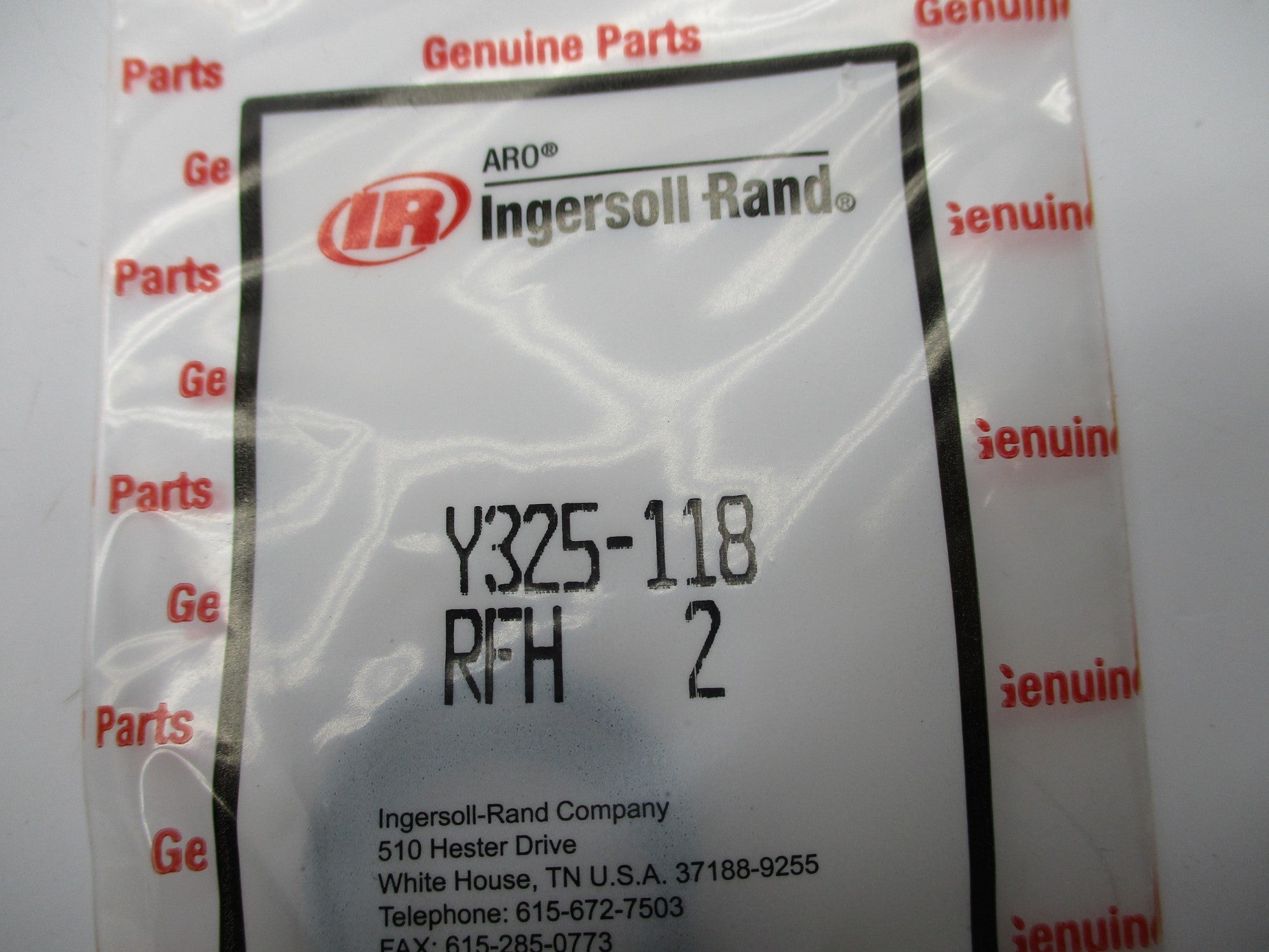 INGERSOLL RAND Y325-118 (PKG OF 2) NSMP