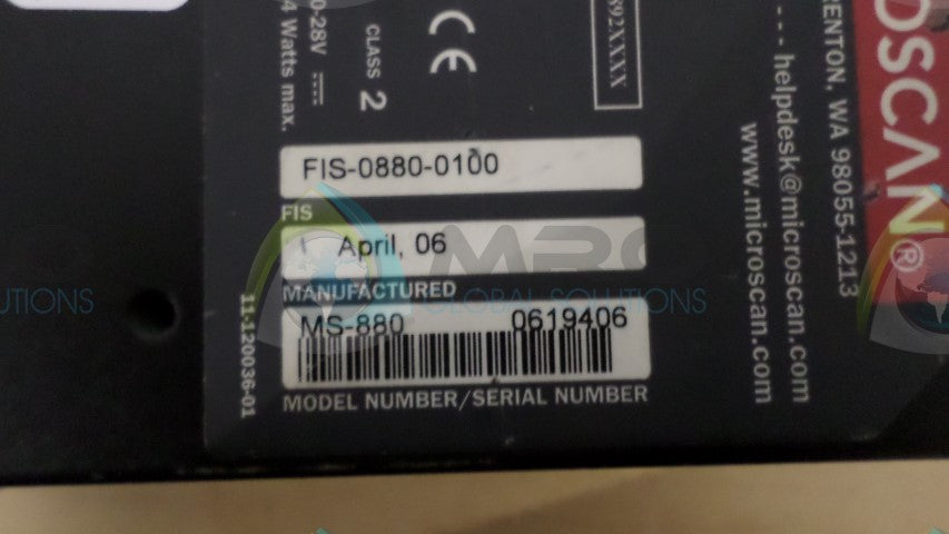 MICROSCAN FIS-0880-0100 *USED*