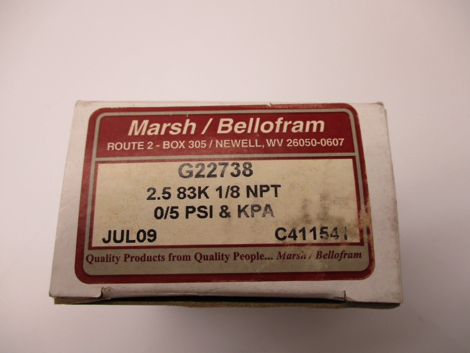 MARSH BELLOFRAM G22738 NSMP