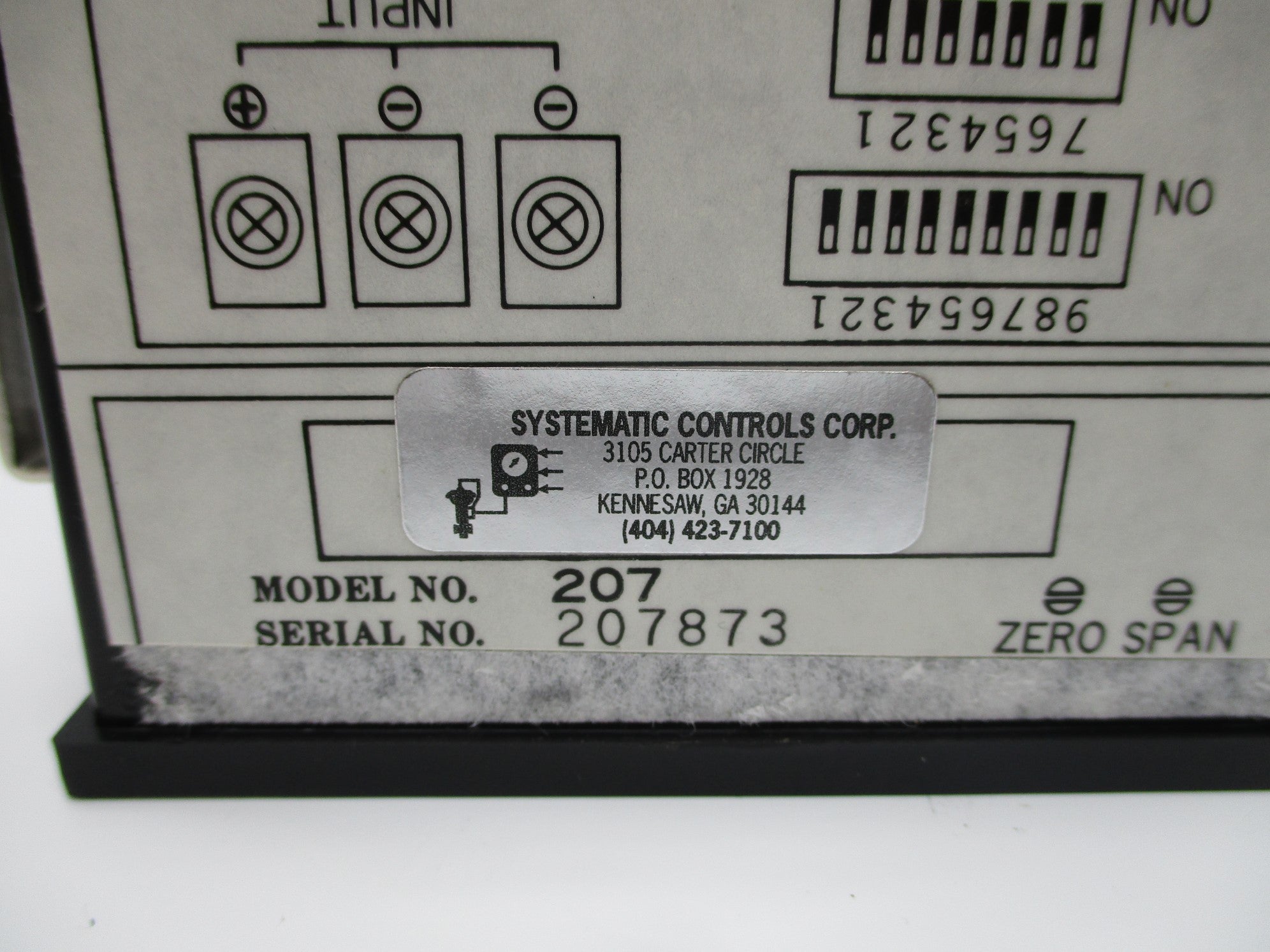 SYSTEMATIC CONTROLS 207 NSNP