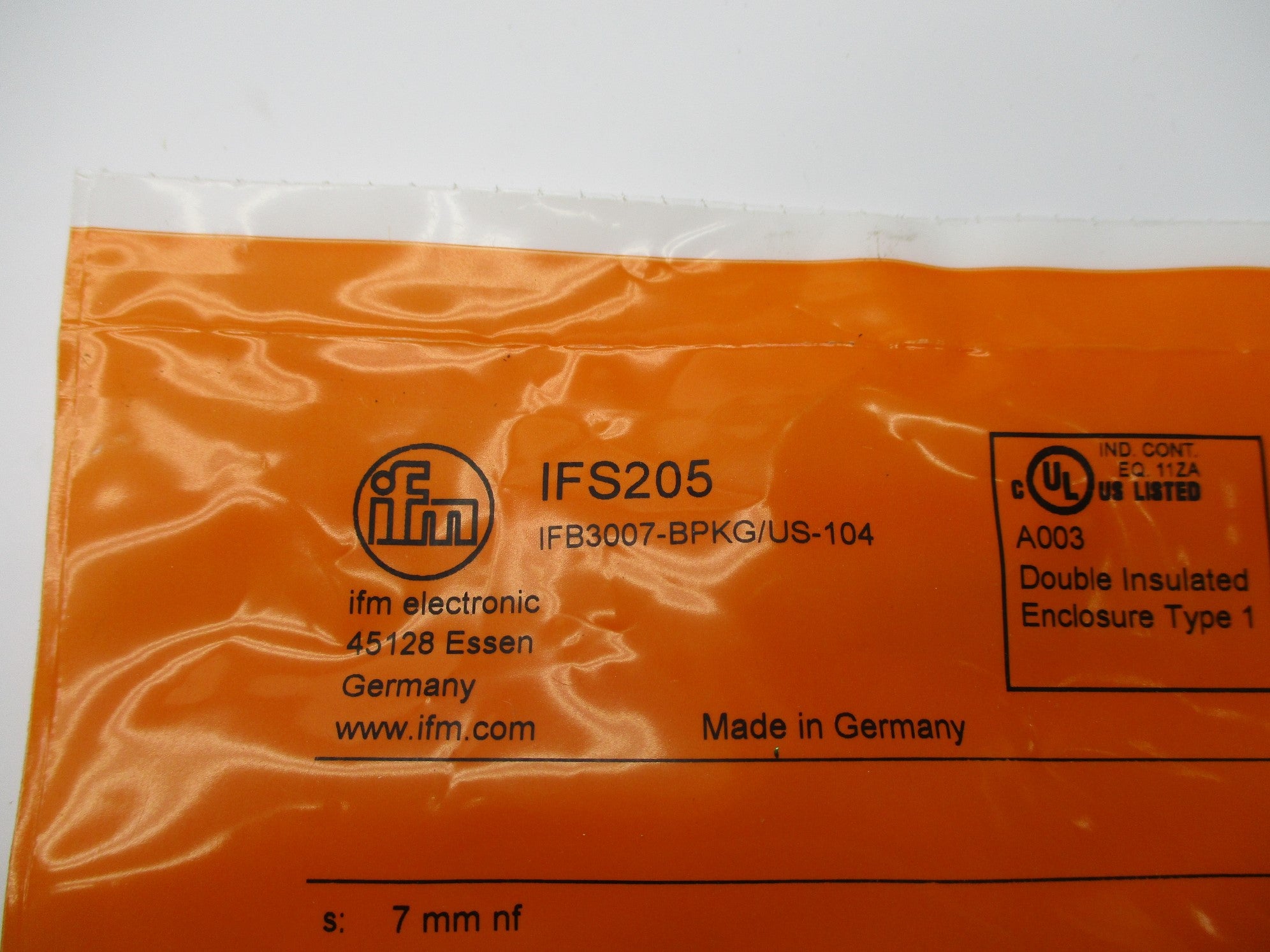 IFM EFECTOR IFB3007-BPKG/US-104 IFS205 10-30VDC NSMP