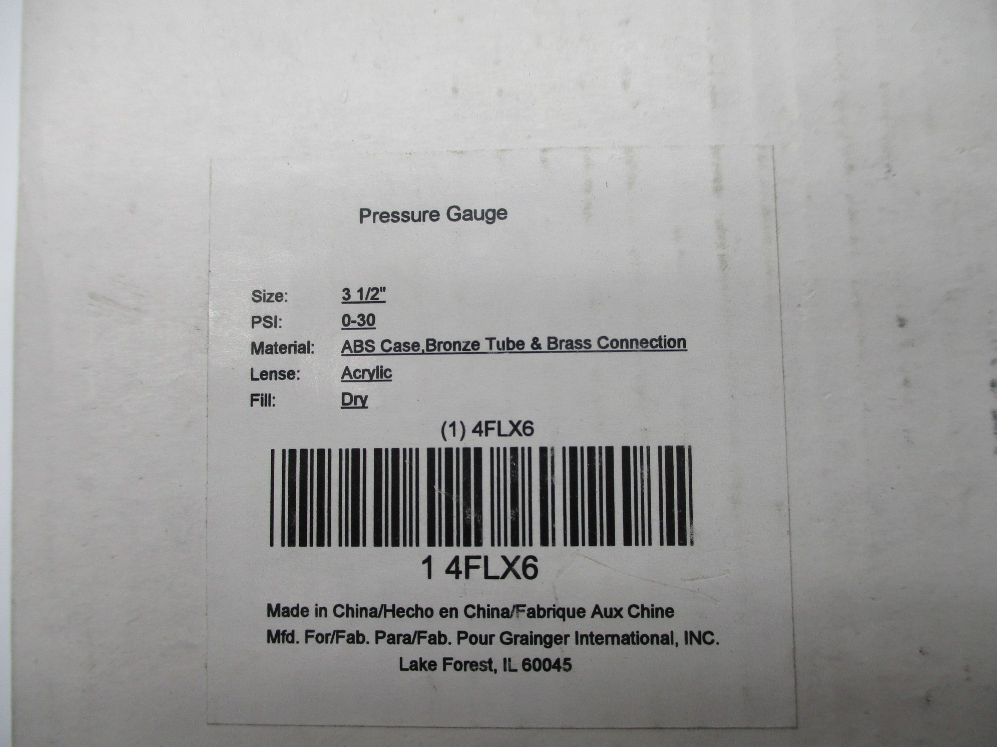 GRAINGER 4FLX6 NSMP