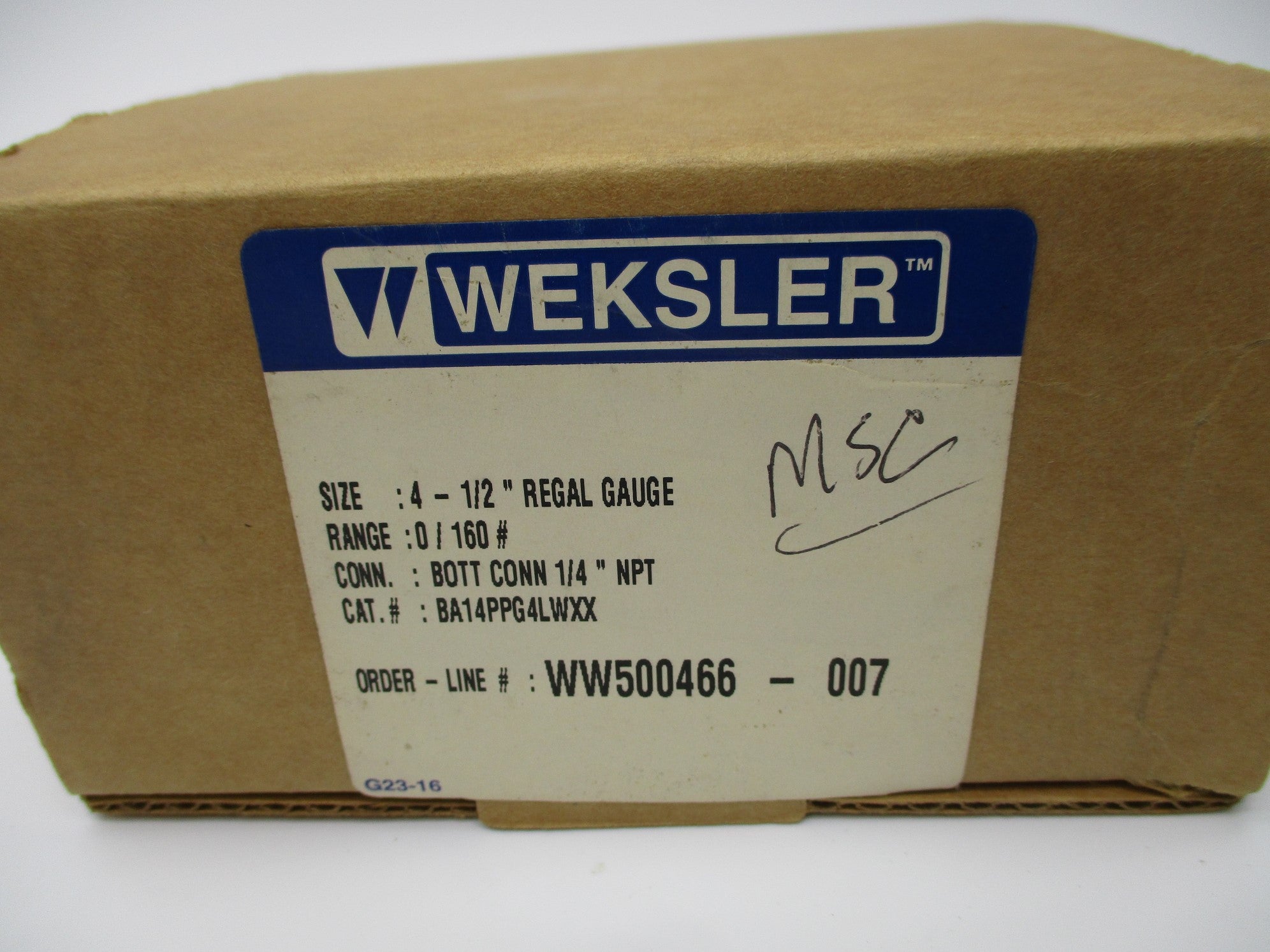 WEKSLER BA14PPG4LWXX NSMP