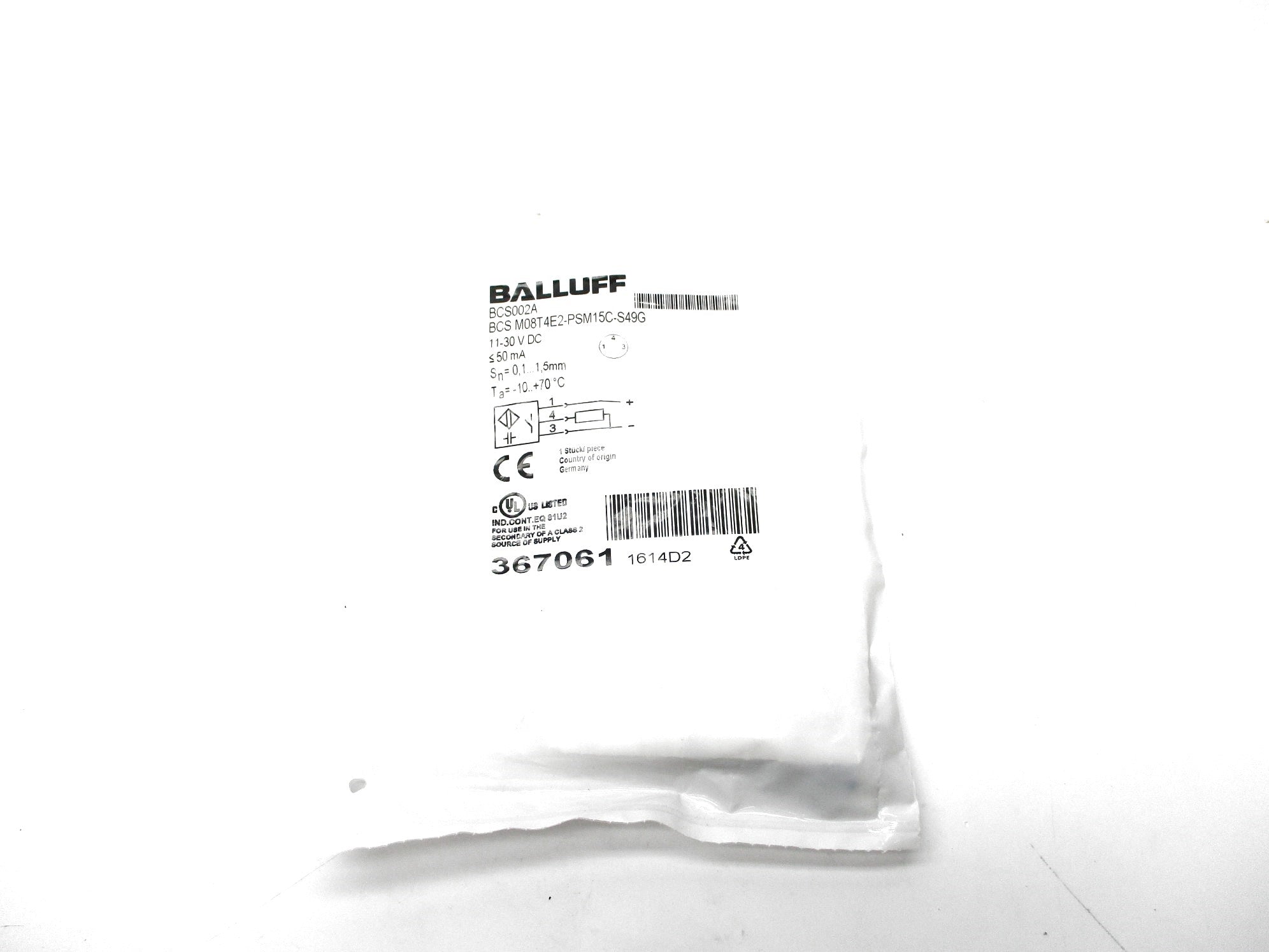 BALLUFF BCSM08T4E2-PSM15C-S49G NSMP
