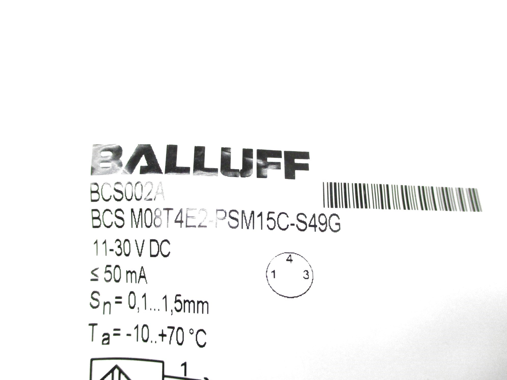 BALLUFF BCSM08T4E2-PSM15C-S49G NSMP