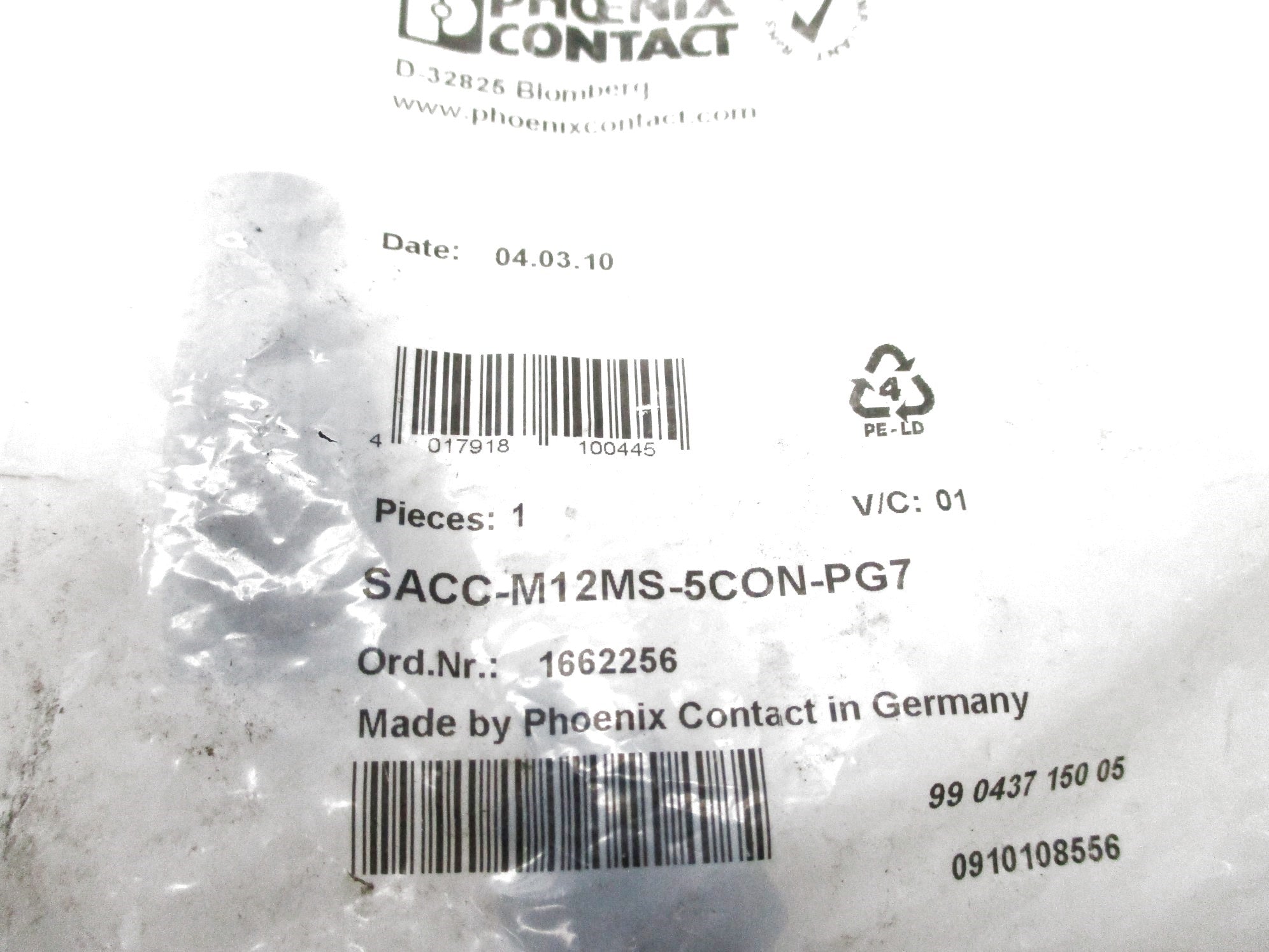 PHOENIX CONTACT SACC-M12MS-5CON-PG7 NSMP