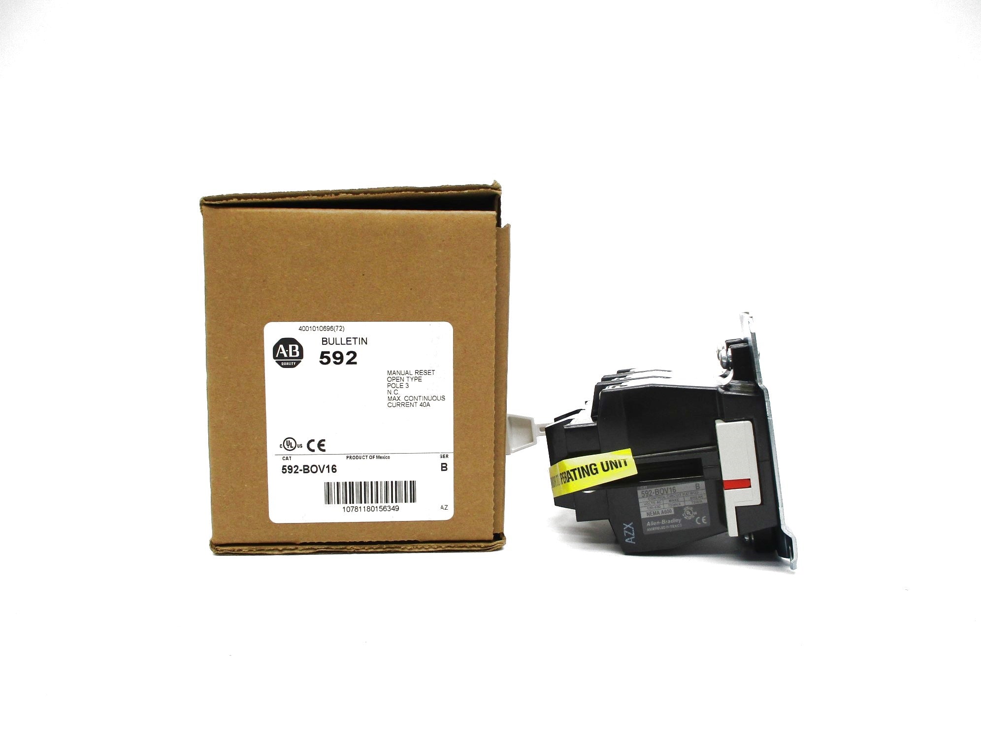 ALLEN BRADLEY 592-BOV16 SER. B (BR/WH) NSMP