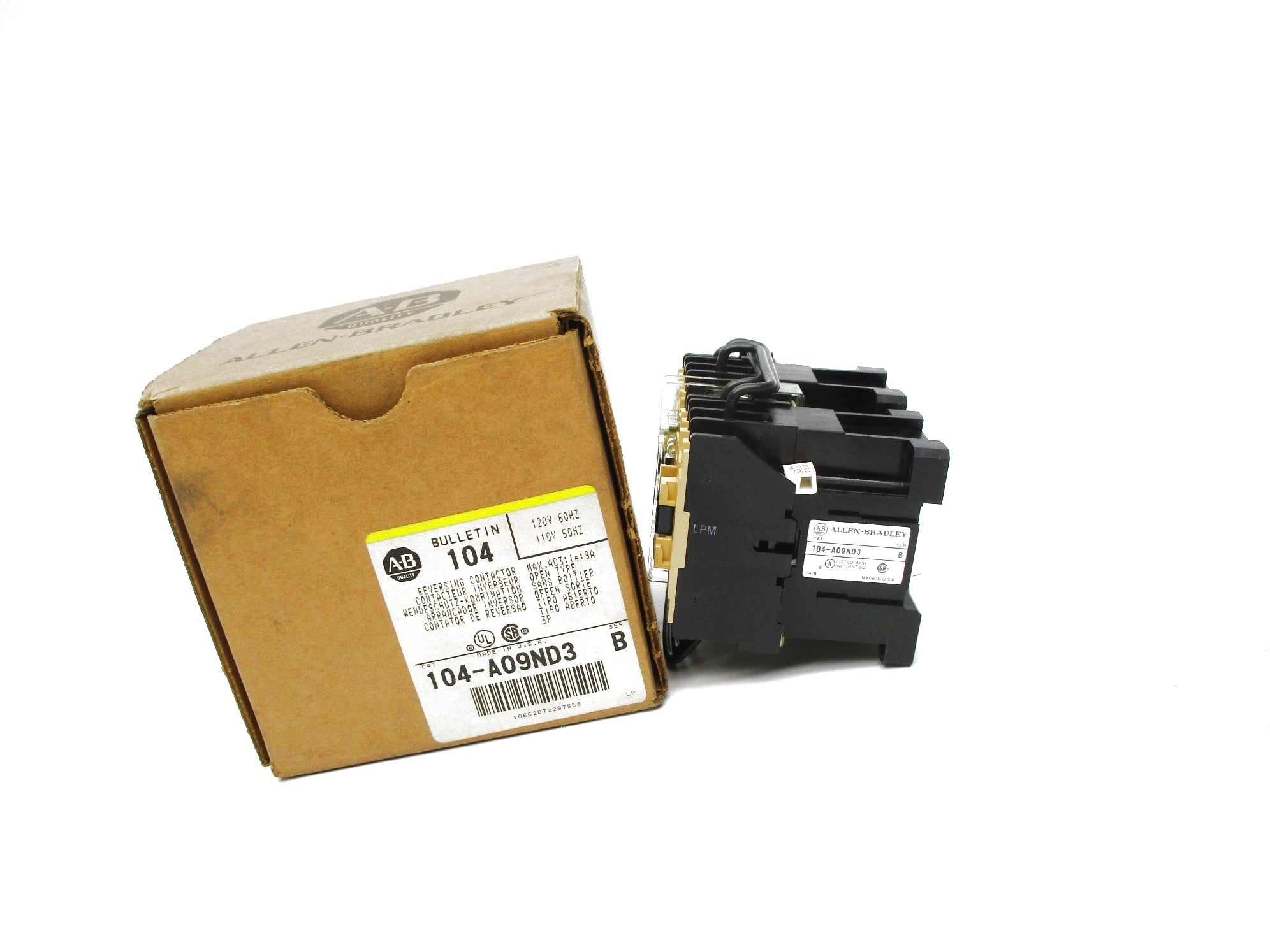 ALLEN BRADLEY 104-A09ND3 SER. B (BR/YL) 110/120V NSMP
