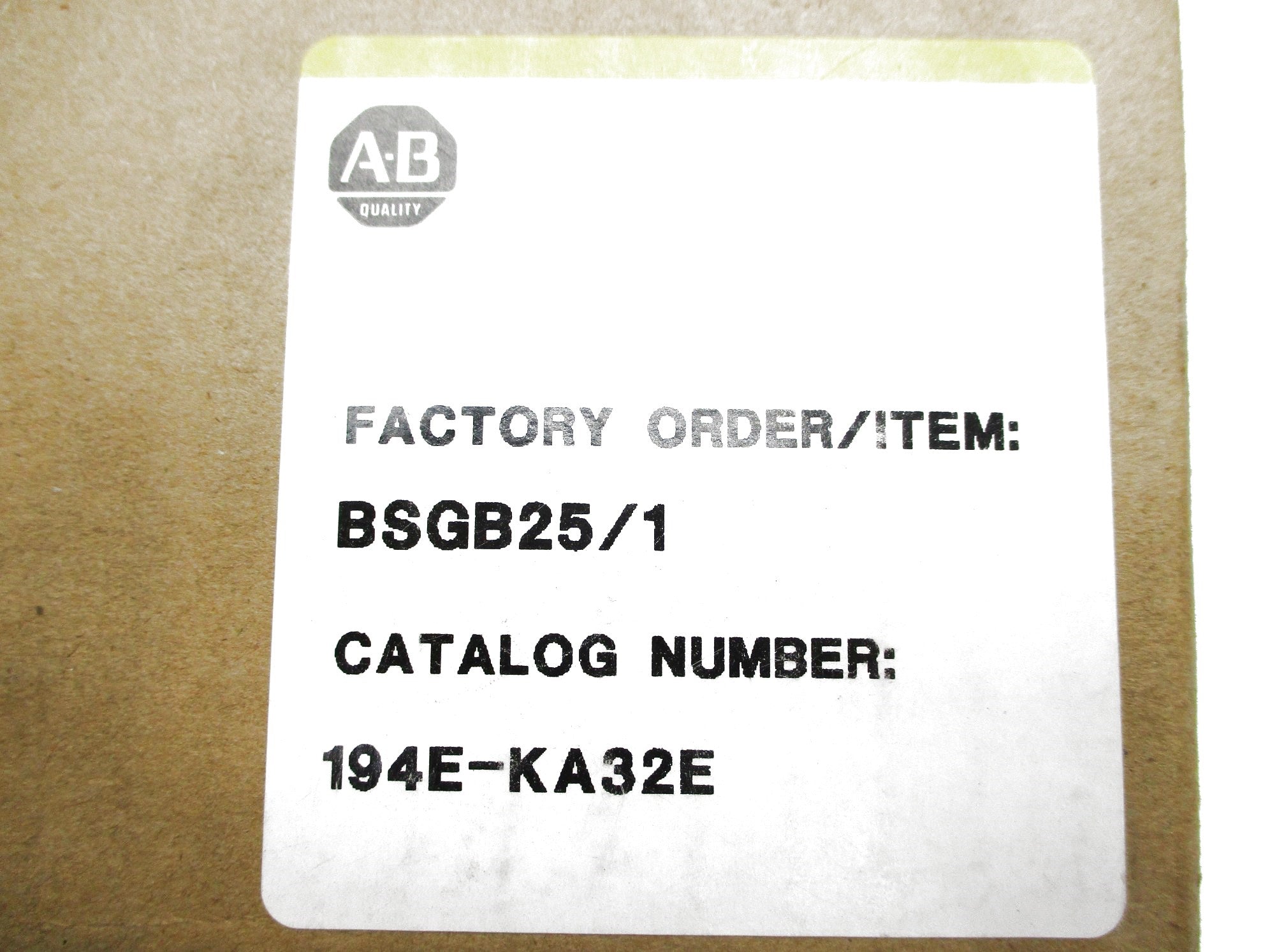 ALLEN BRADLEY 194E-KA32E (BR/YL) NSMP