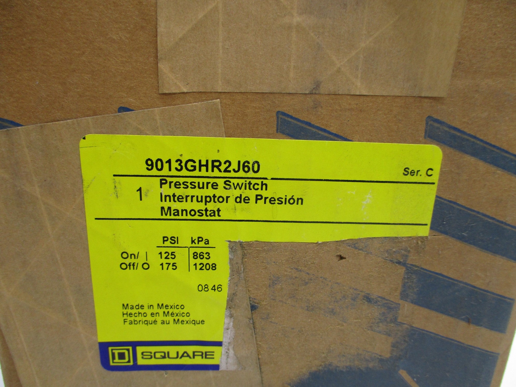SQUARE D 9013GHR2J60 SER. C NSMP