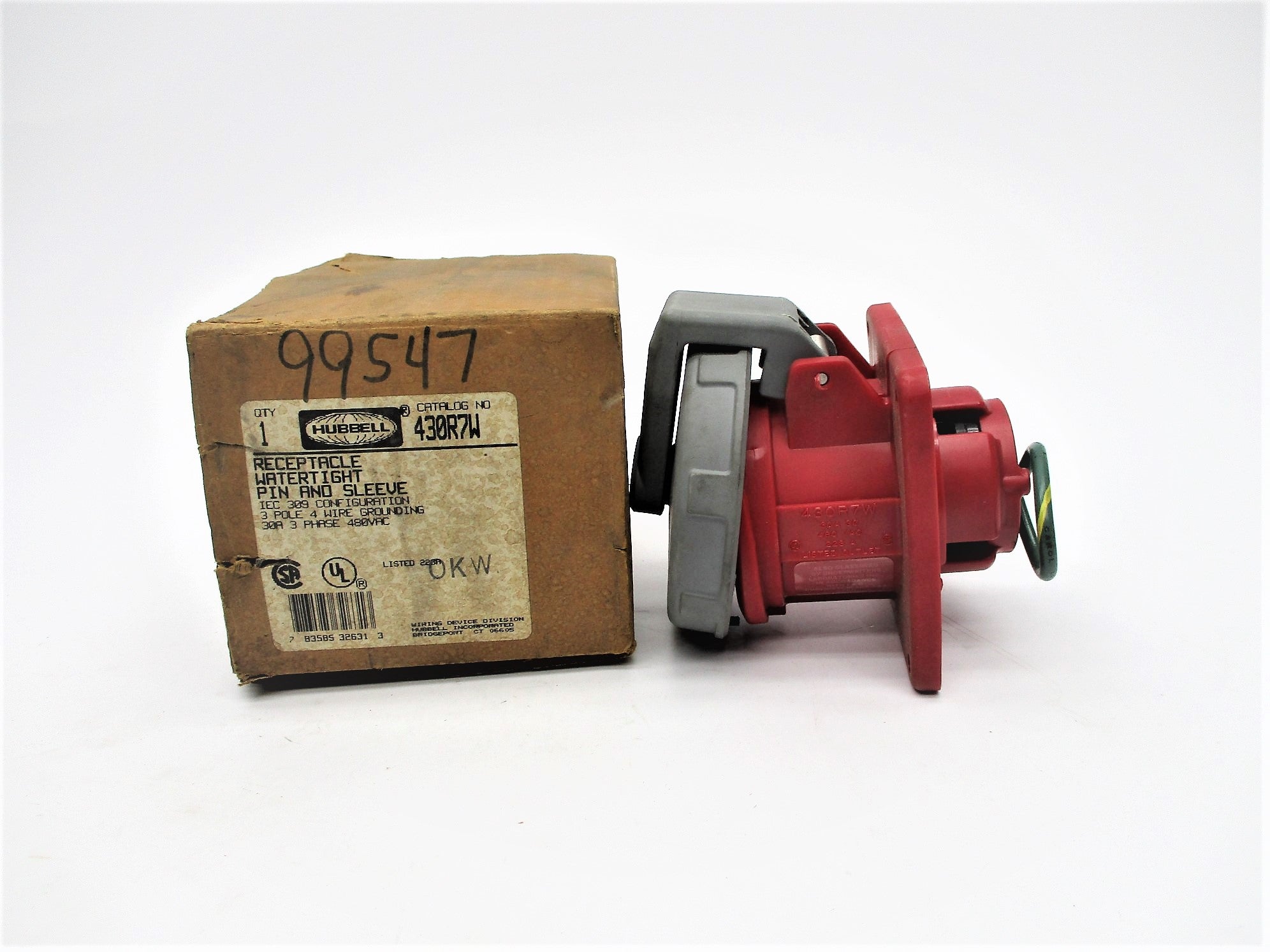 HUBBELL 430R7W 30A 480VAC NSMP
