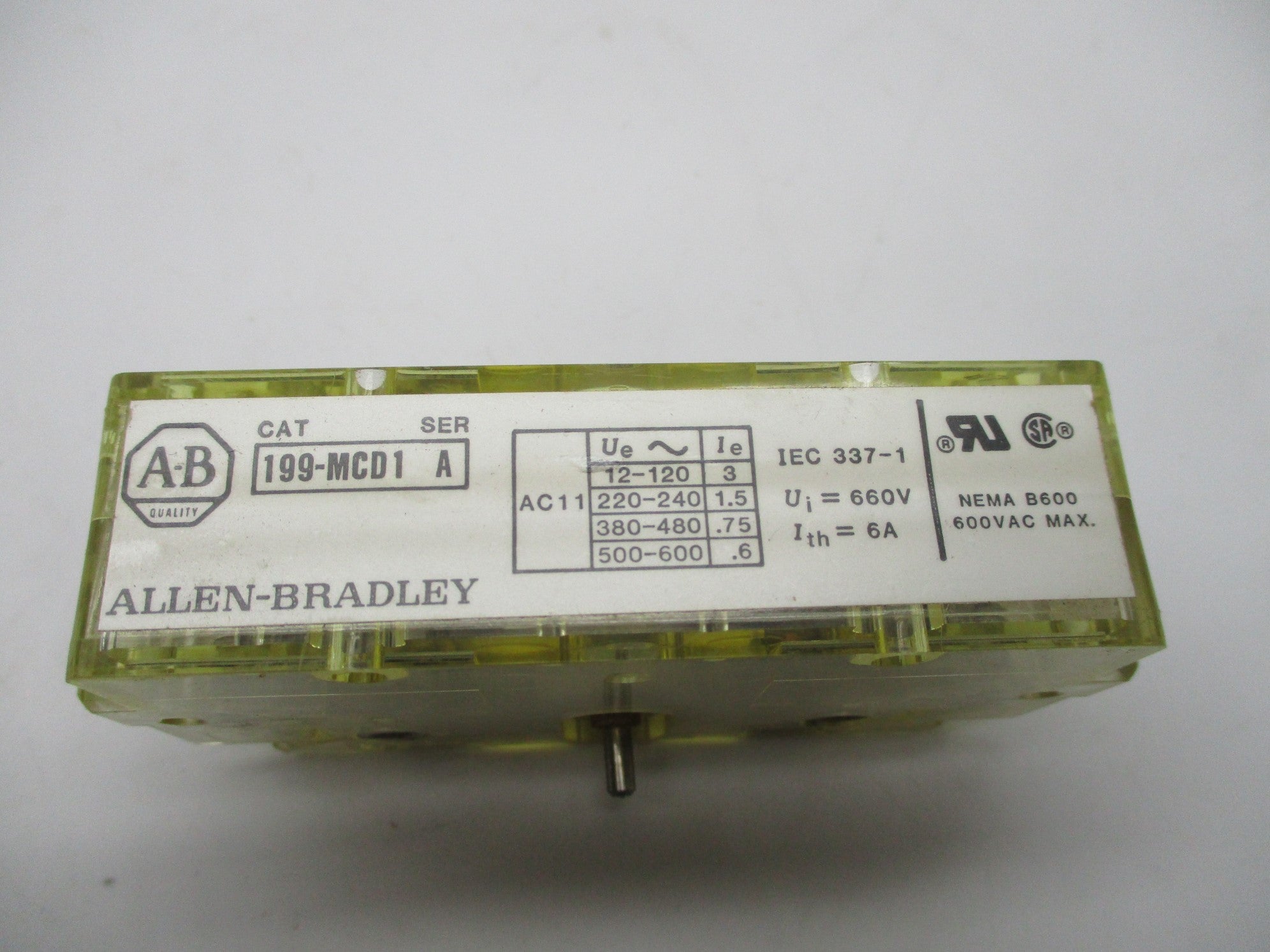 ALLEN BRADLEY 199-MCD1 SER. A NSNP