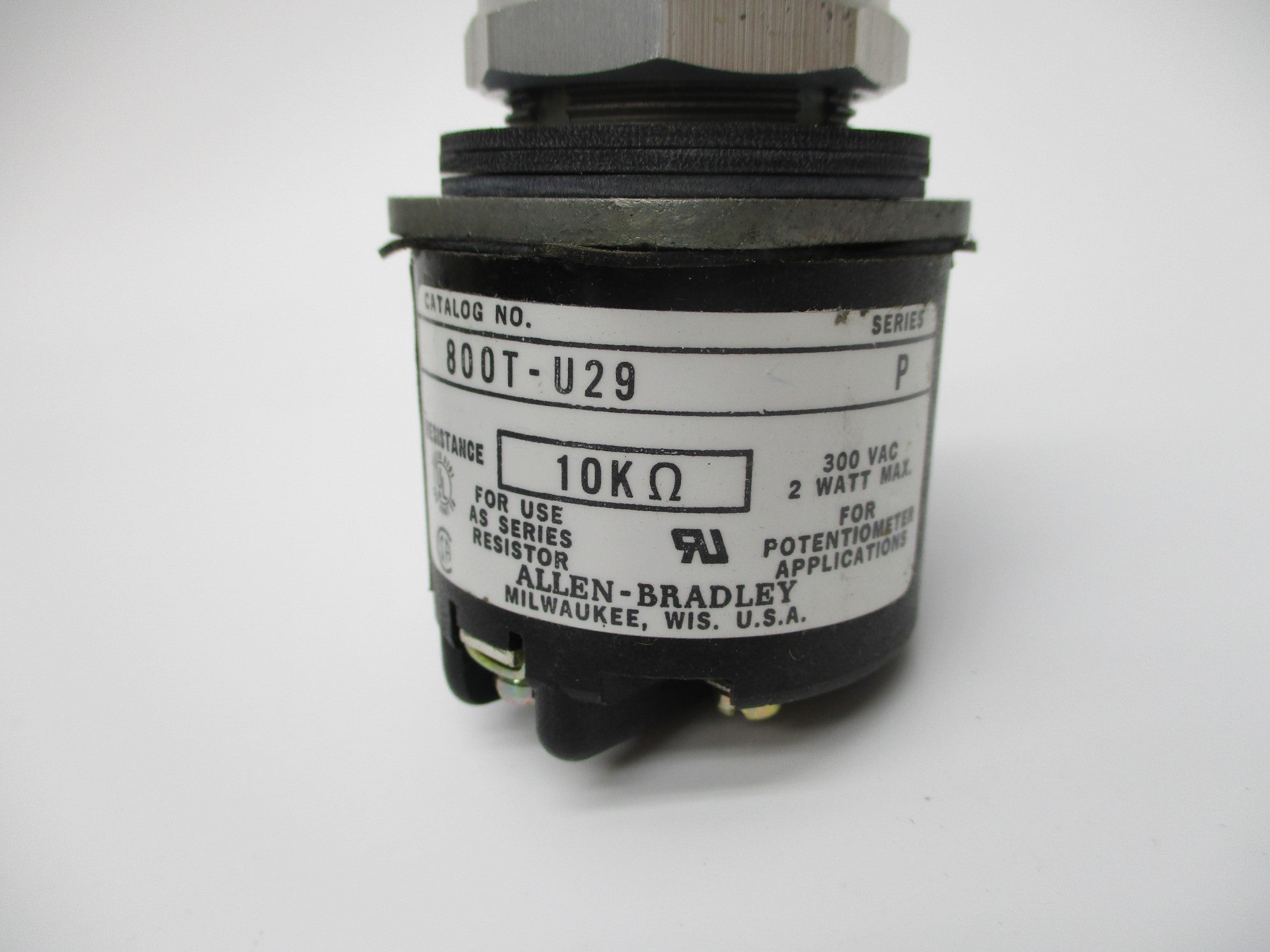ALLEN BRADLEY 800T-U29 SER. P 300VAC NSNP