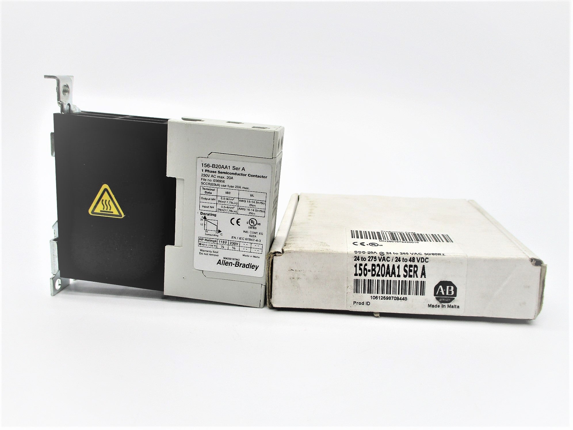 ALLEN BRADLEY 156-B20AA1 SER. A 24-275VAC 20A (WH) NSMP