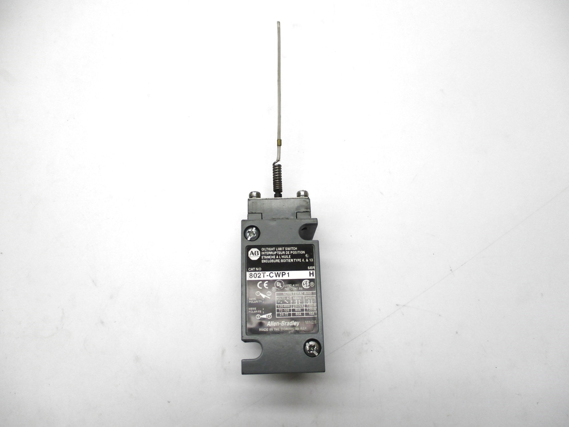 ALLEN BRADLEY 802T-CWP1 SER. H NSNP