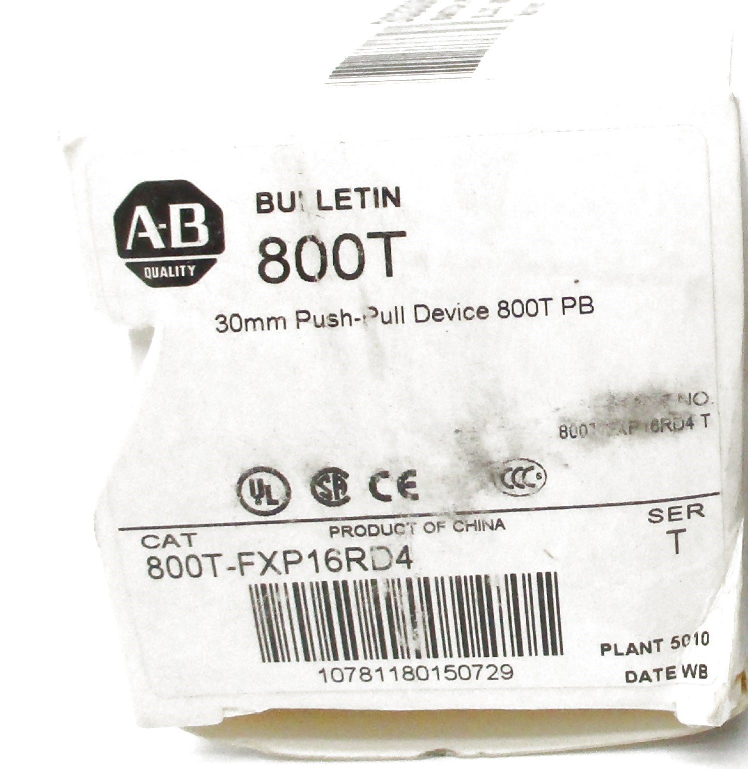 INDUSTRIAL SPARE PART 800T-FXP16RD4 SER. T 120V (WH) NSMP