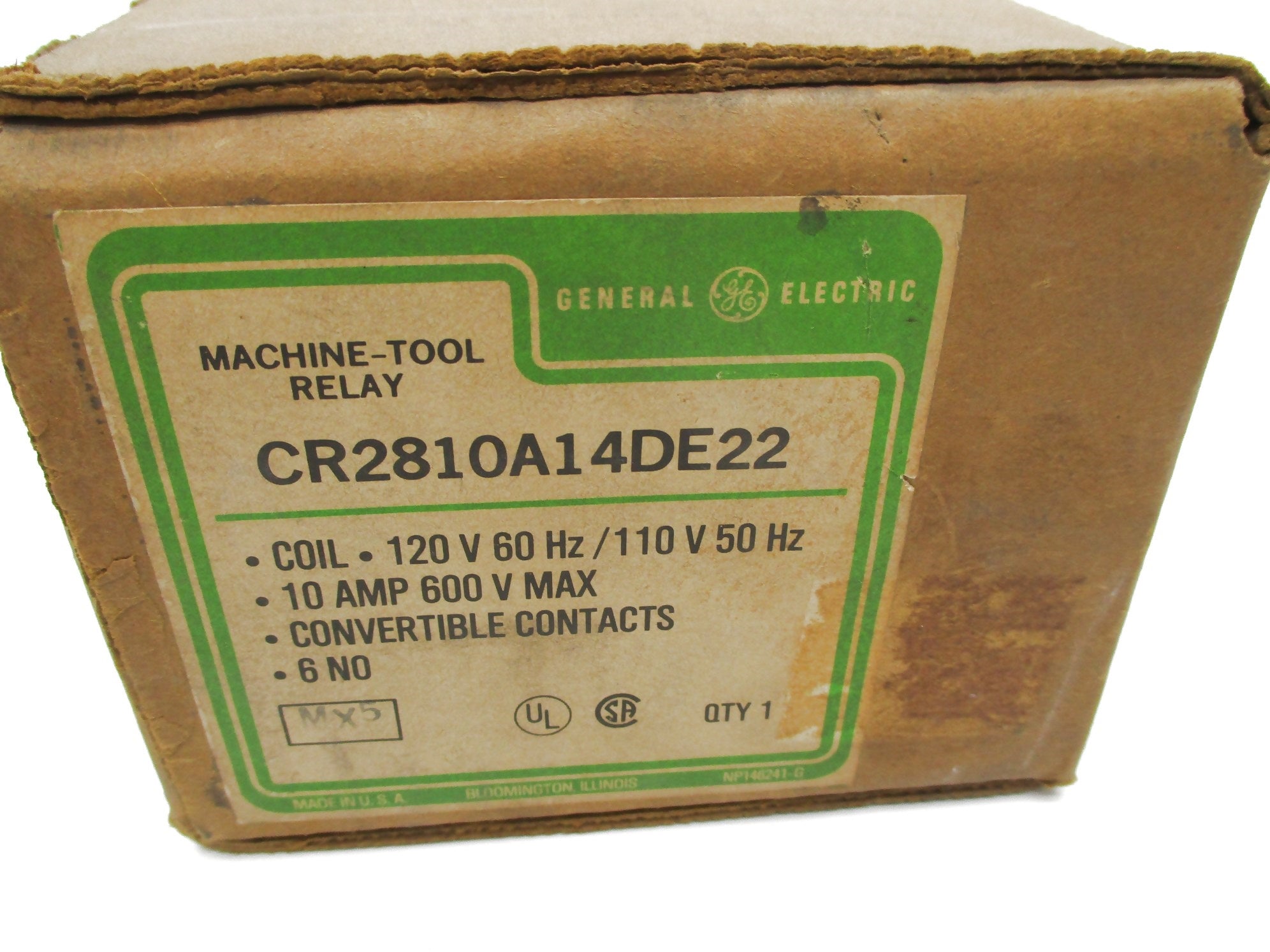 GENERAL ELECTRIC CR2810A14DE22 10A 110/120V NSMP