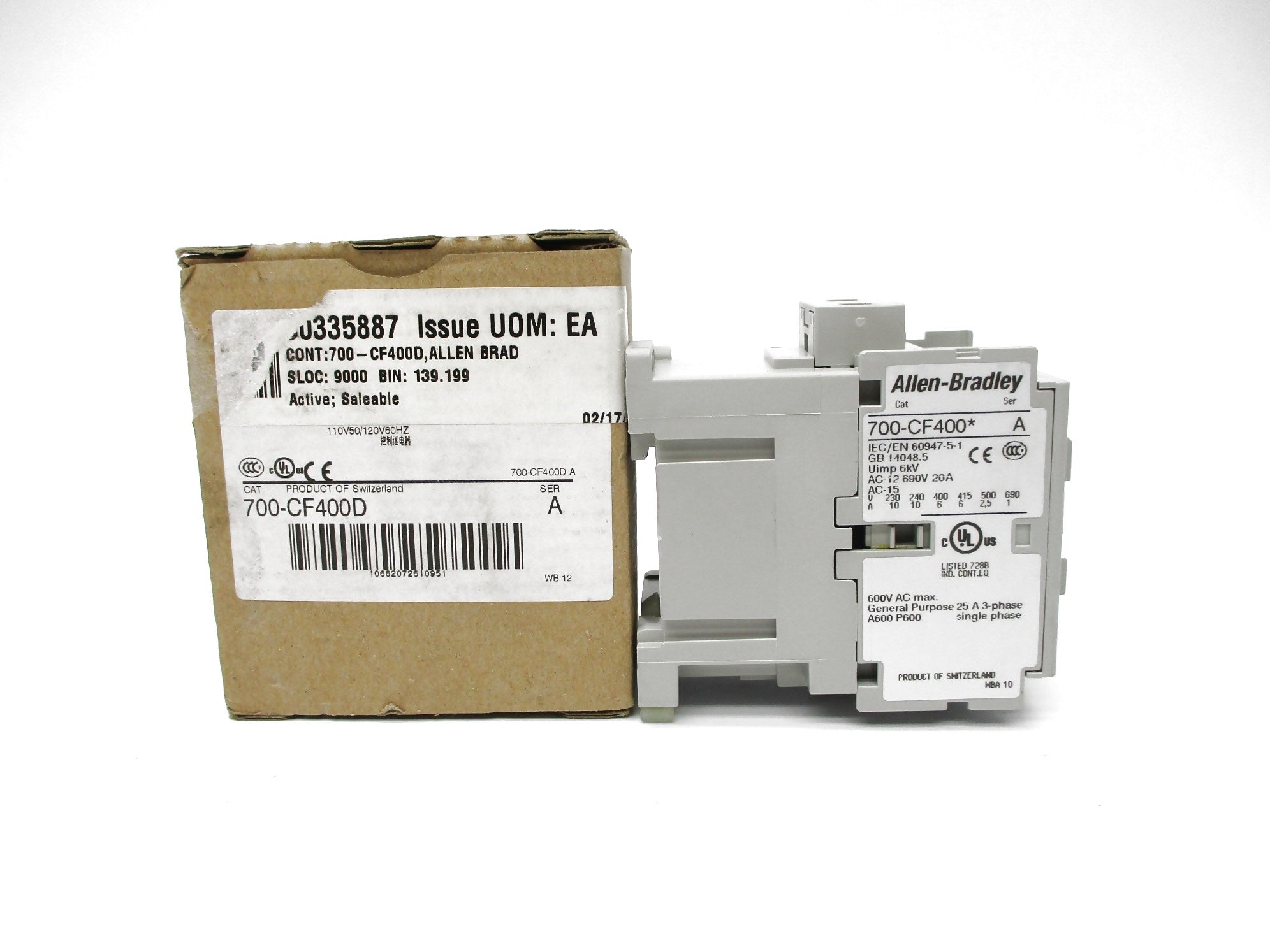 INDUSTRIAL SPARE PART 700-CF400D SER. A 110/120V 20A (BR/WH) NSMP