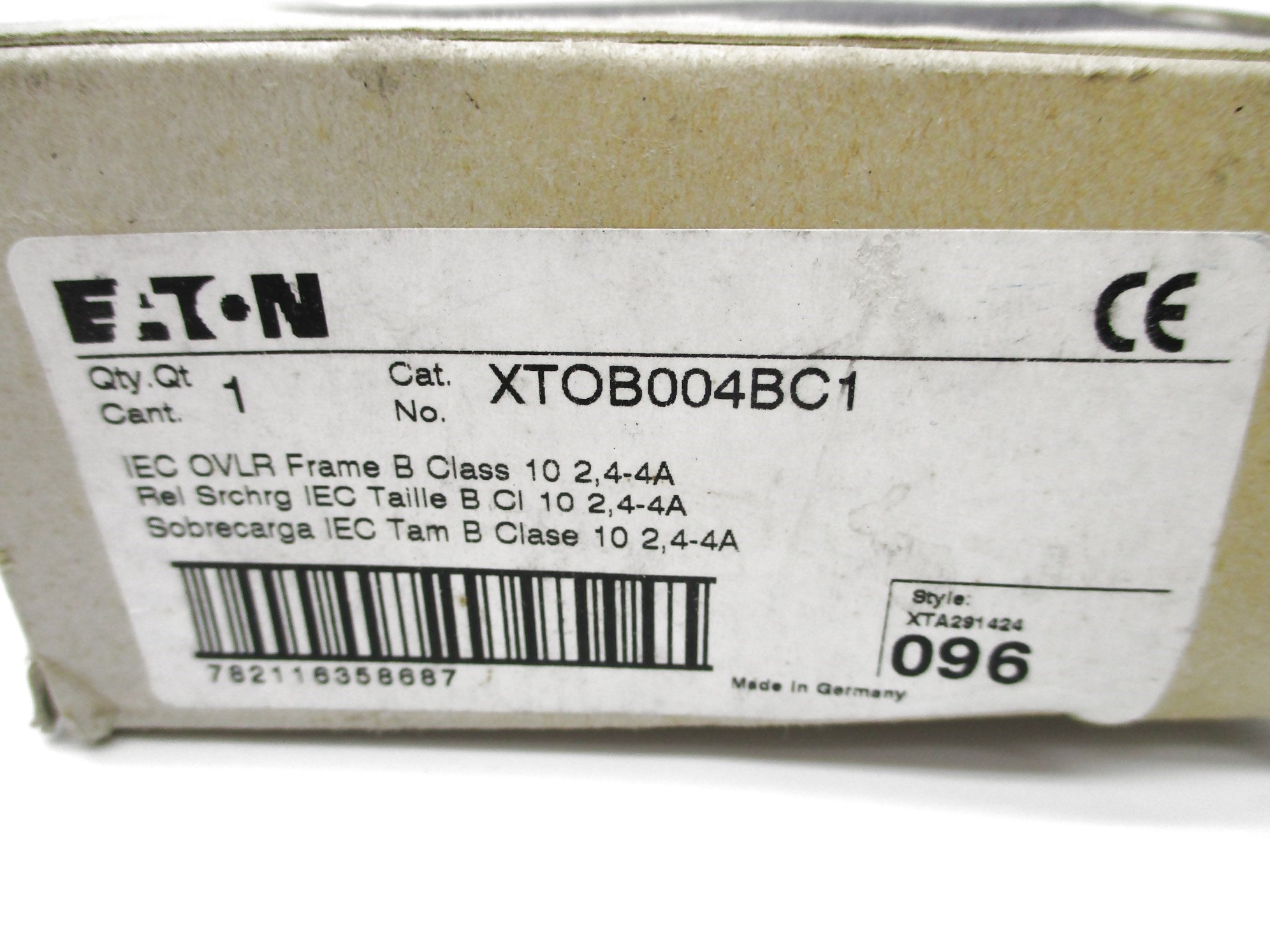 EATON XTOB004BC1 2.4-4A 600V NSMP
