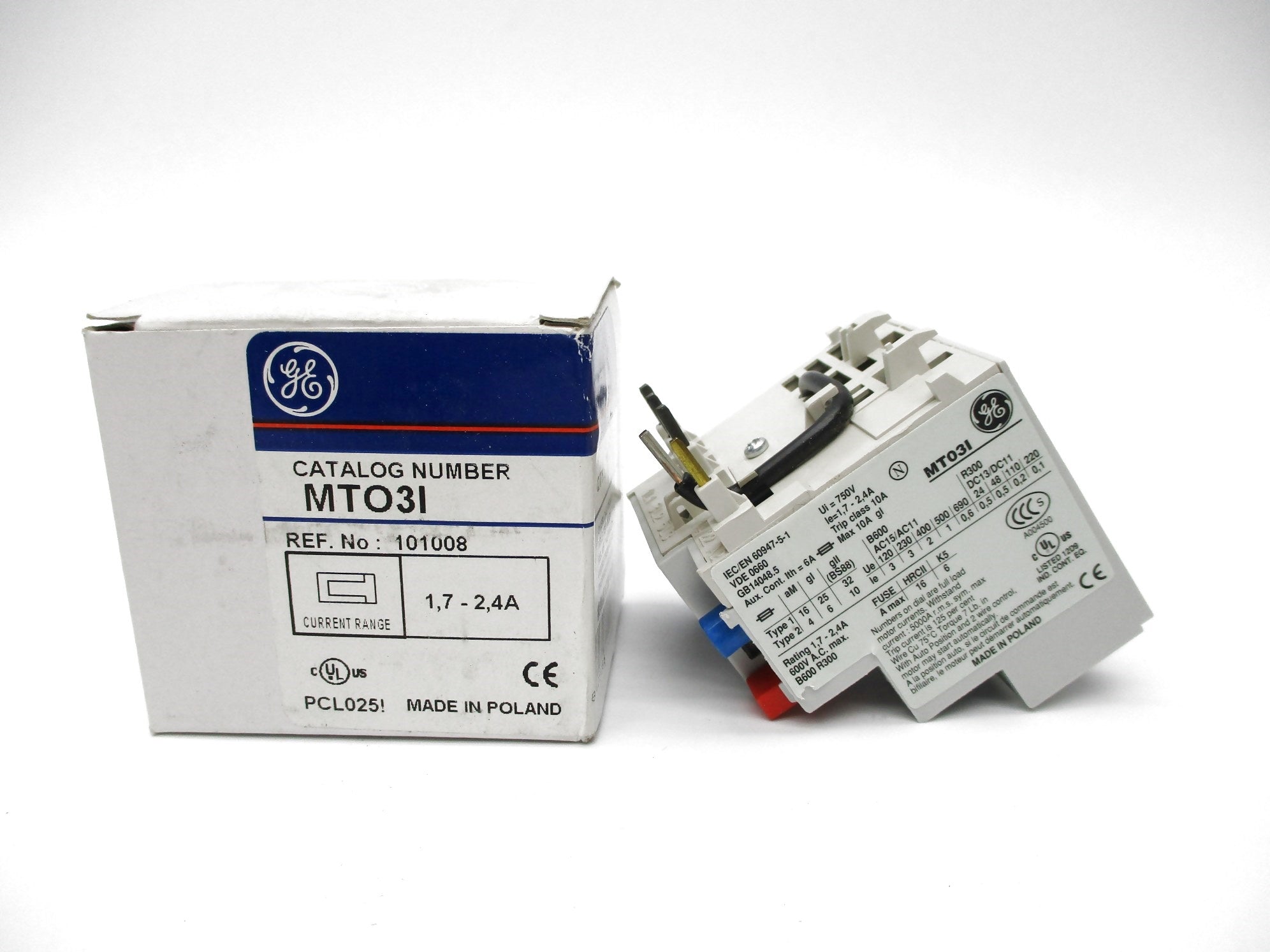 GENERAL ELECTRIC MTO3I 1.7-2.4A 600V NSMP
