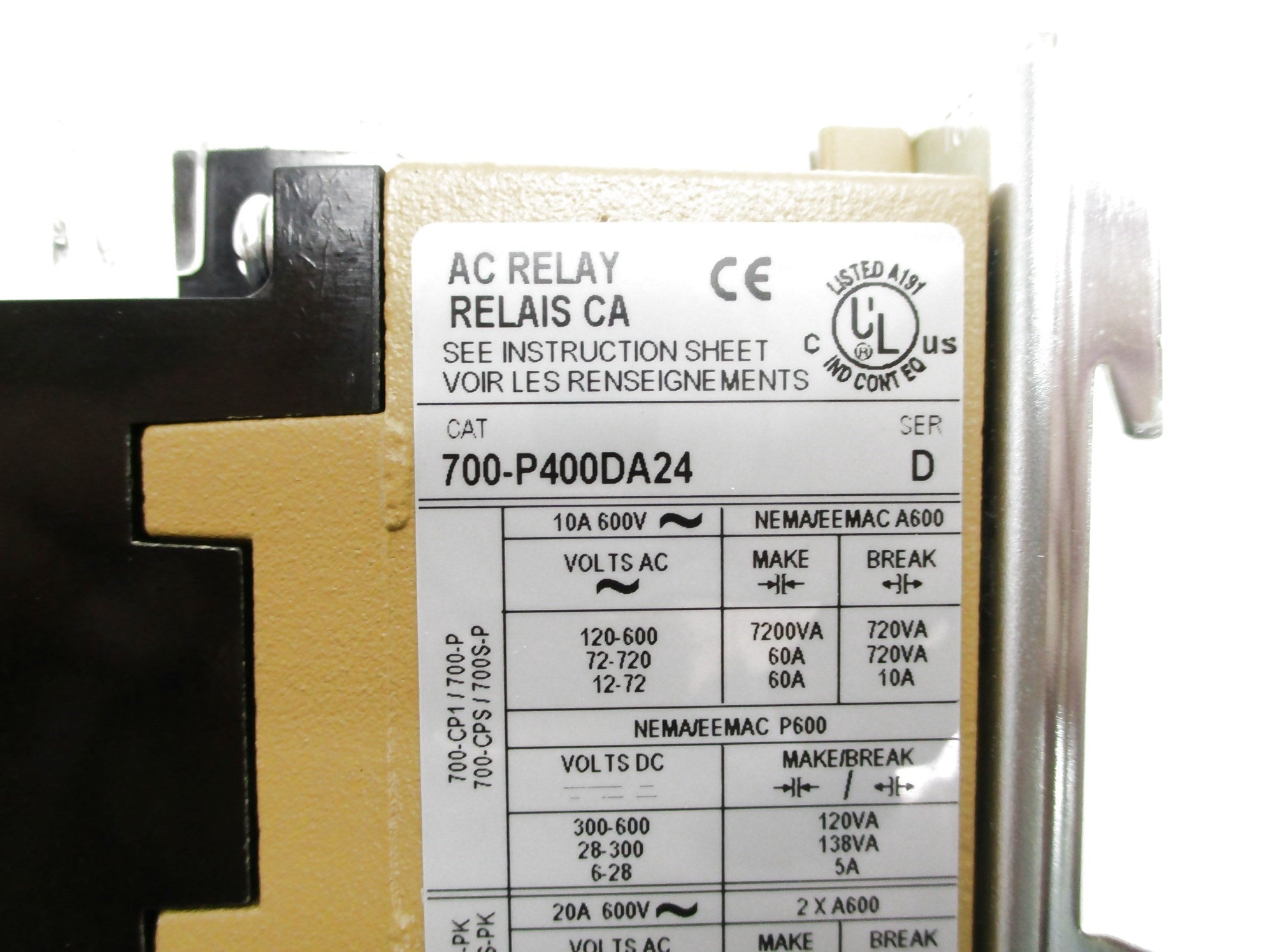 INDUSTRIAL SPARE PART 700-P400DA24 SER. D 24V NSNP